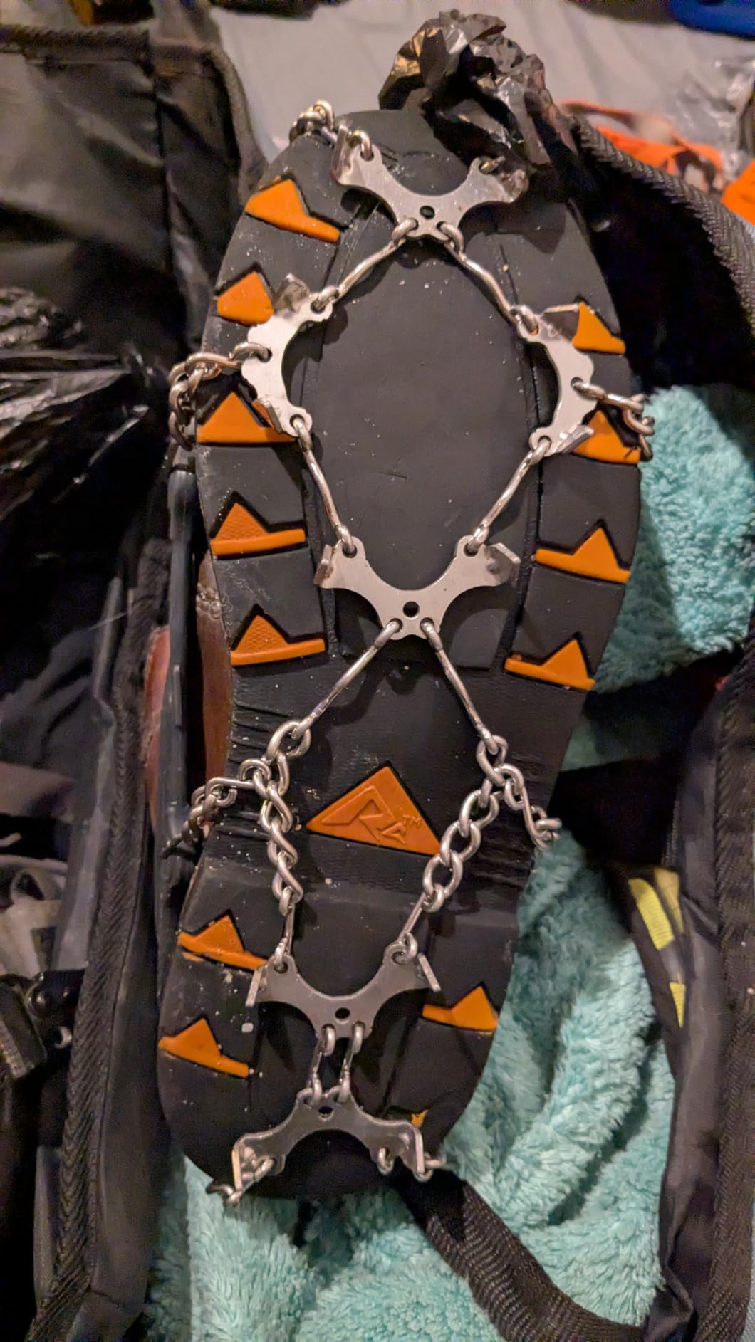 Yaktrax Adventure Grip - Durable Winter Traction Device with Stainless Steel Spikes for Ice and Snow, Flexible Thermoplastic Rubber Upper customer photo 2