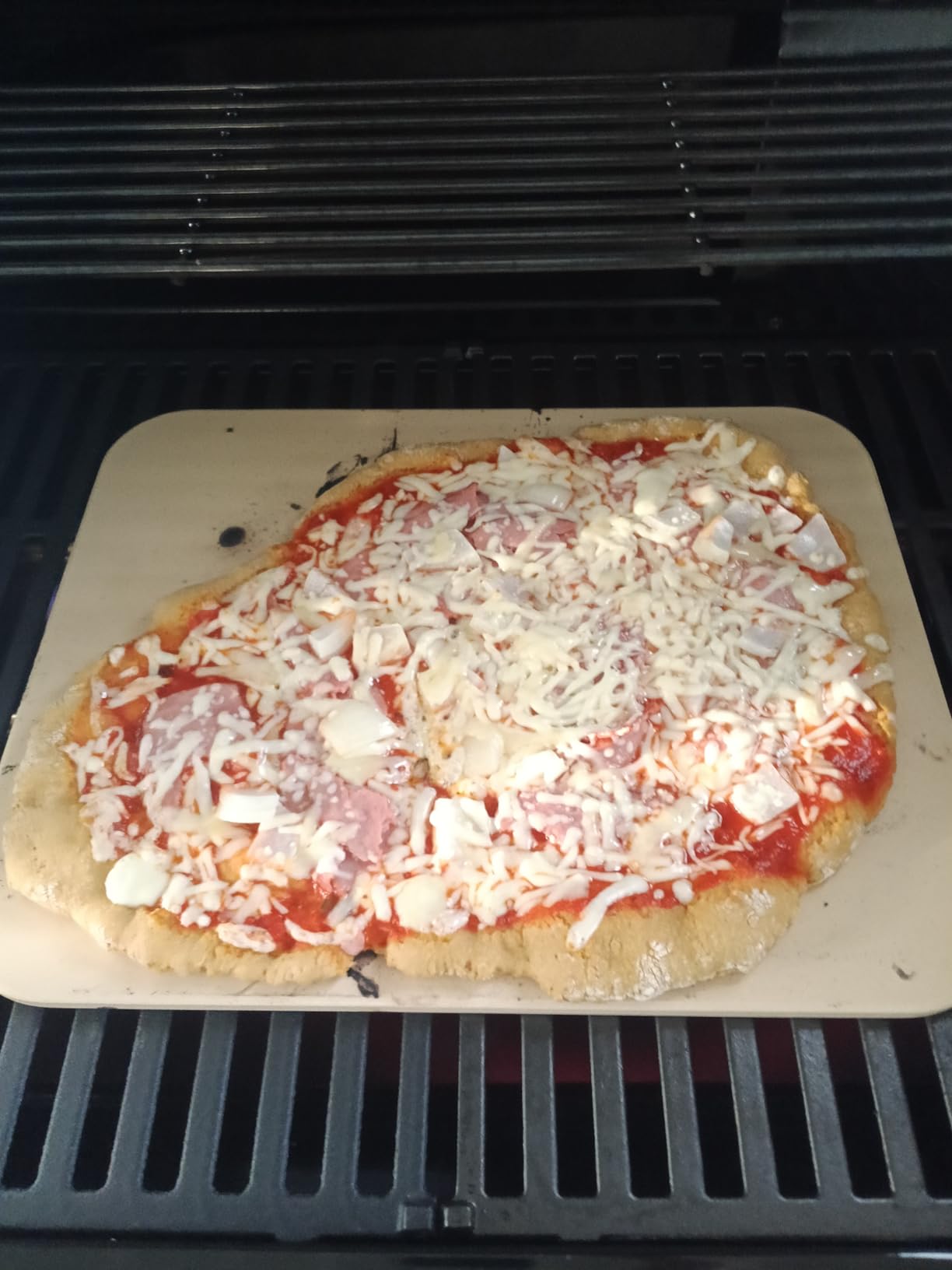 Large Pizza Stone for Oven - 15 x 12 inch Rectangular Pizza Stone for Grill, Even Heating for Perfect Crispy Crusts! Crack Resistant and Easy to Clean, Pizza Making Accessories customer photo 1