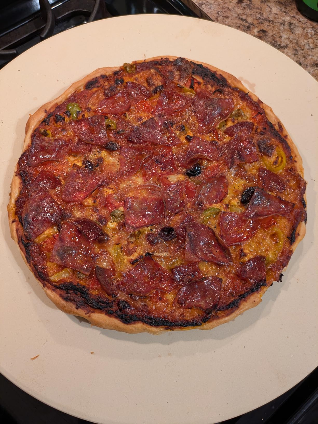 Large Pizza Stone for Oven - 15 x 12 inch Rectangular Pizza Stone for Grill, Even Heating for Perfect Crispy Crusts! Crack Resistant and Easy to Clean, Pizza Making Accessories customer photo 2