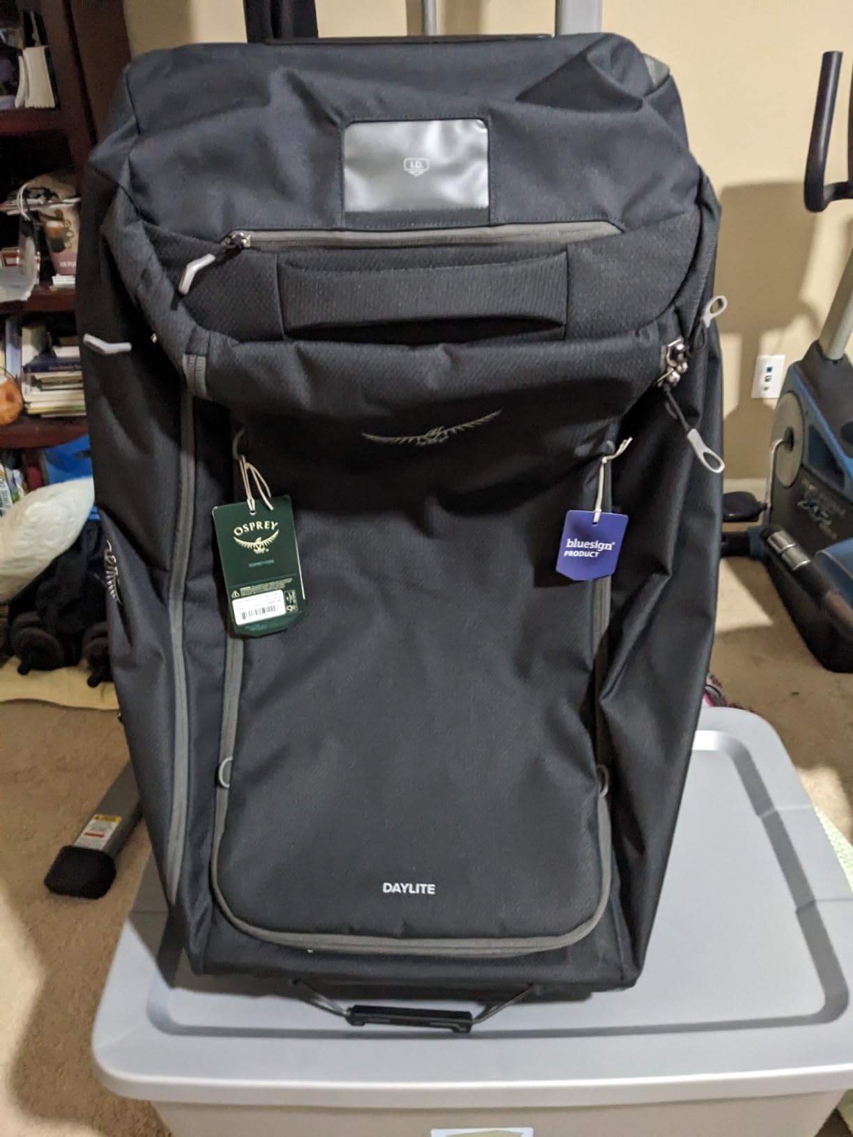 Osprey Daylite 85L Wheeled Collapsible Travel Duffel Bag - Lightweight Rolling Suitcase, Night Shift Blue customer photo 1