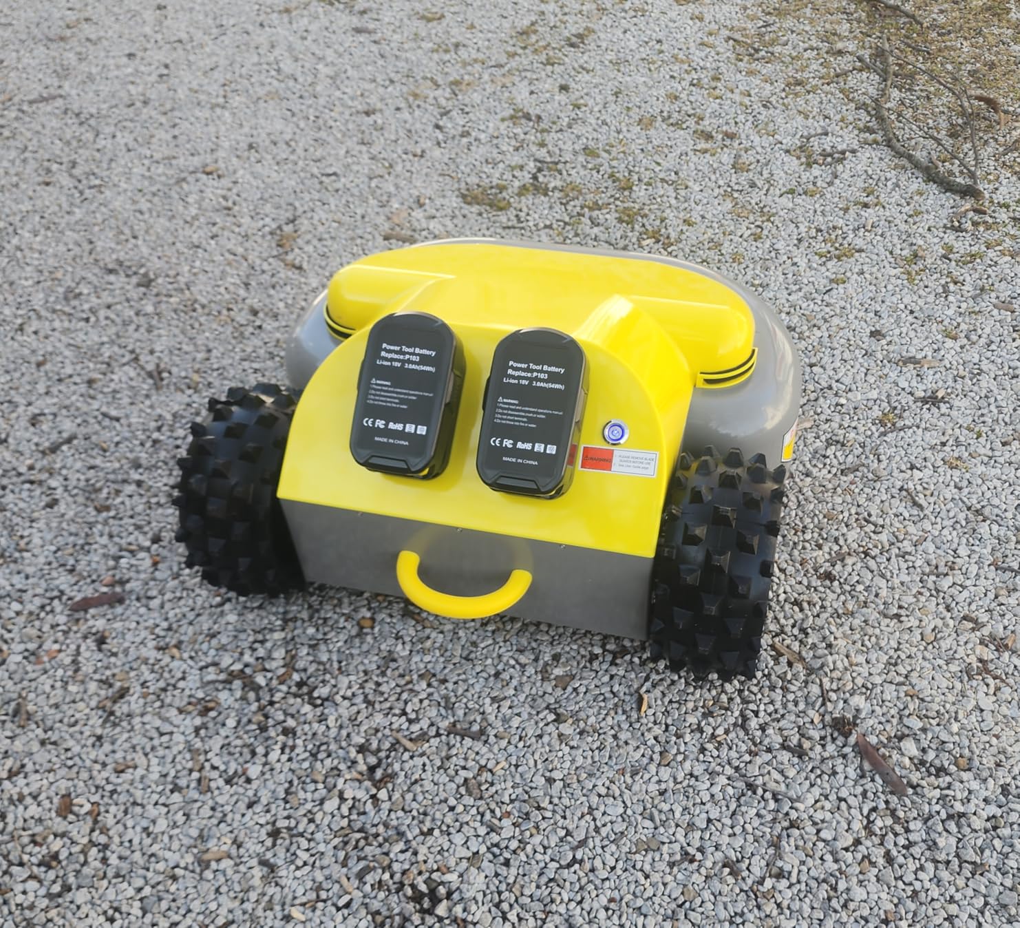 Remote Control Lawn Mower - Battery Powered RC Lawn Mower, Cut Height 2.0