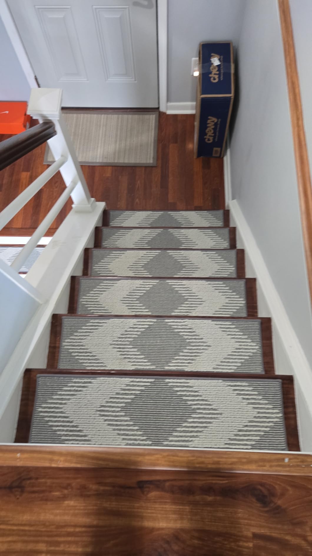 PADOOR 15PC Stair-Treads Non Slip, 3D Peel and Stick Stair Treads for Wooden Steps Indoor, Stair-Carpet Treads Washable Reusable Adhesive Stair-Runner Rugs for Kids and Dogs 8