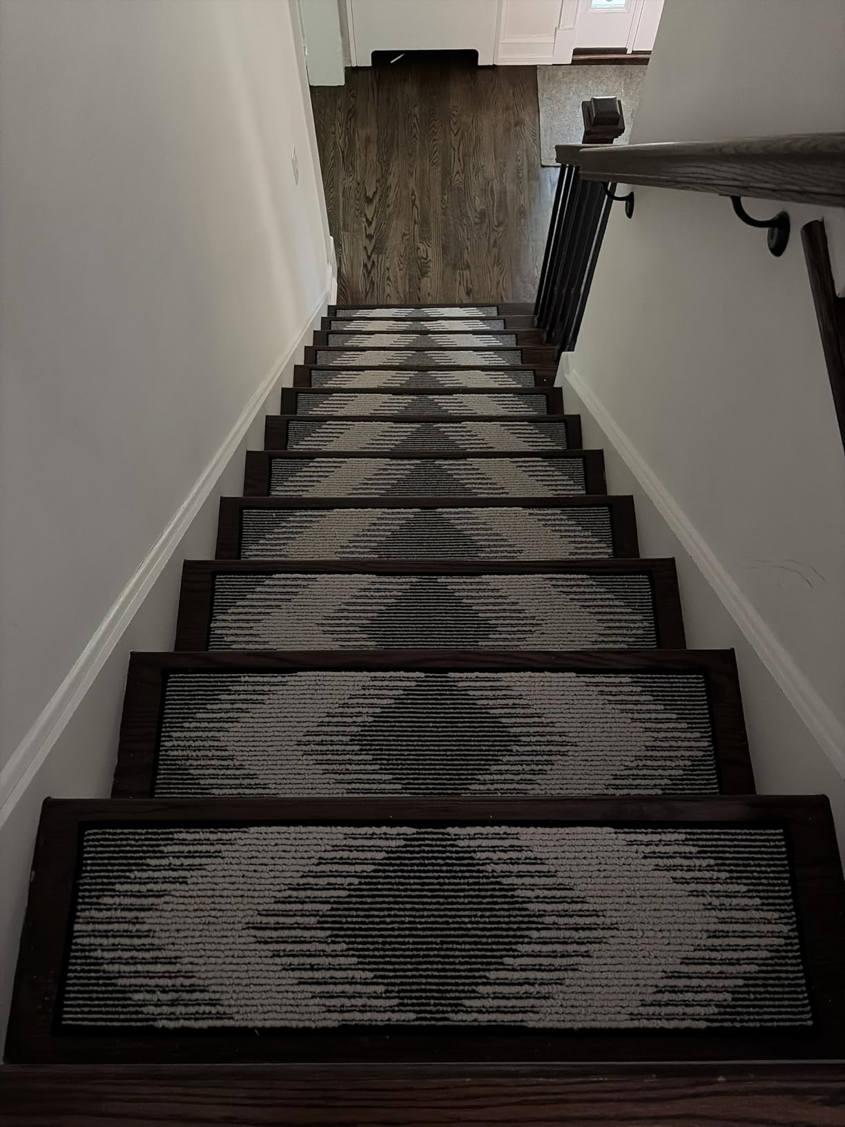 PADOOR 15PC Stair-Treads Non Slip, 3D Peel and Stick Stair Treads for Wooden Steps Indoor, Stair-Carpet Treads Washable Reusable Adhesive Stair-Runner Rugs for Kids and Dogs 8
