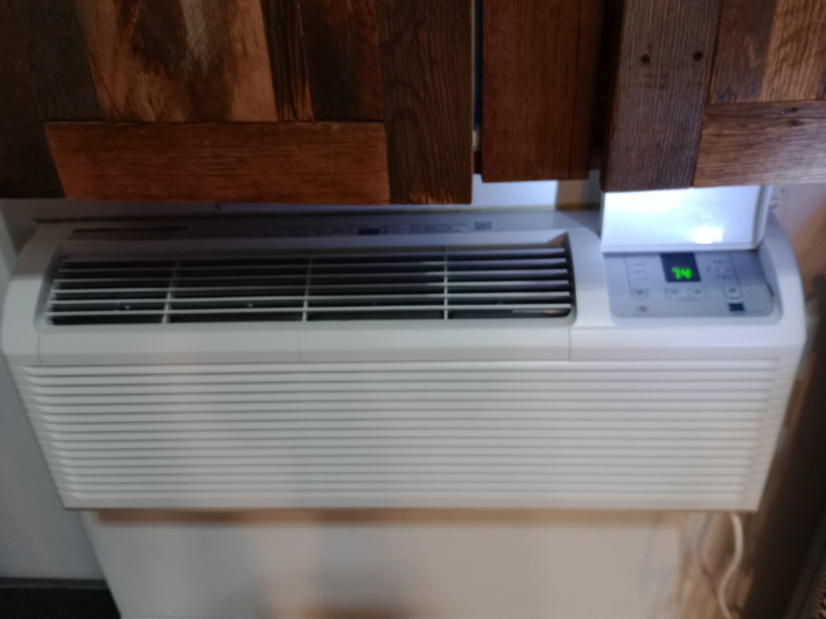 OLMO 15,000 BTU PTAC Heating and Cooling Packaged Terminal Air Conditioner with Heat Strip (R32 Refrigerant) and 5 kW Electric Heater, Includes Wireless Smart Kit, Remote Controller, and a Power Cord customer photo 1