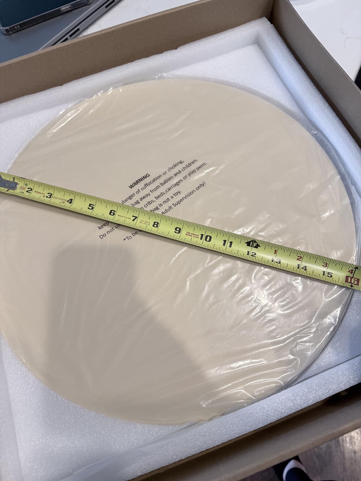 Large Pizza Stone for Oven 16 inch - Round Pizza Stone for Grill with Handles, Wood Pizza Peel and Cutter Set - Baking Stone for Bread - Pizza Making Kit Accessories - Gifts for Food Lovers customer photo 2