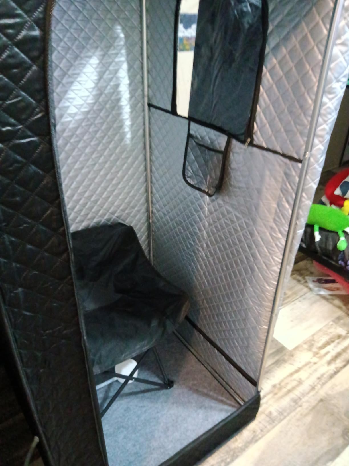 Portable Sauna for Home, Spacious Sauna Tent with 3.0L Fast-Heating Steamer & Ergonomic Chair for Full Body SPA, Easy Assembly Quick Heat-Up Sauna Experience customer photo 1