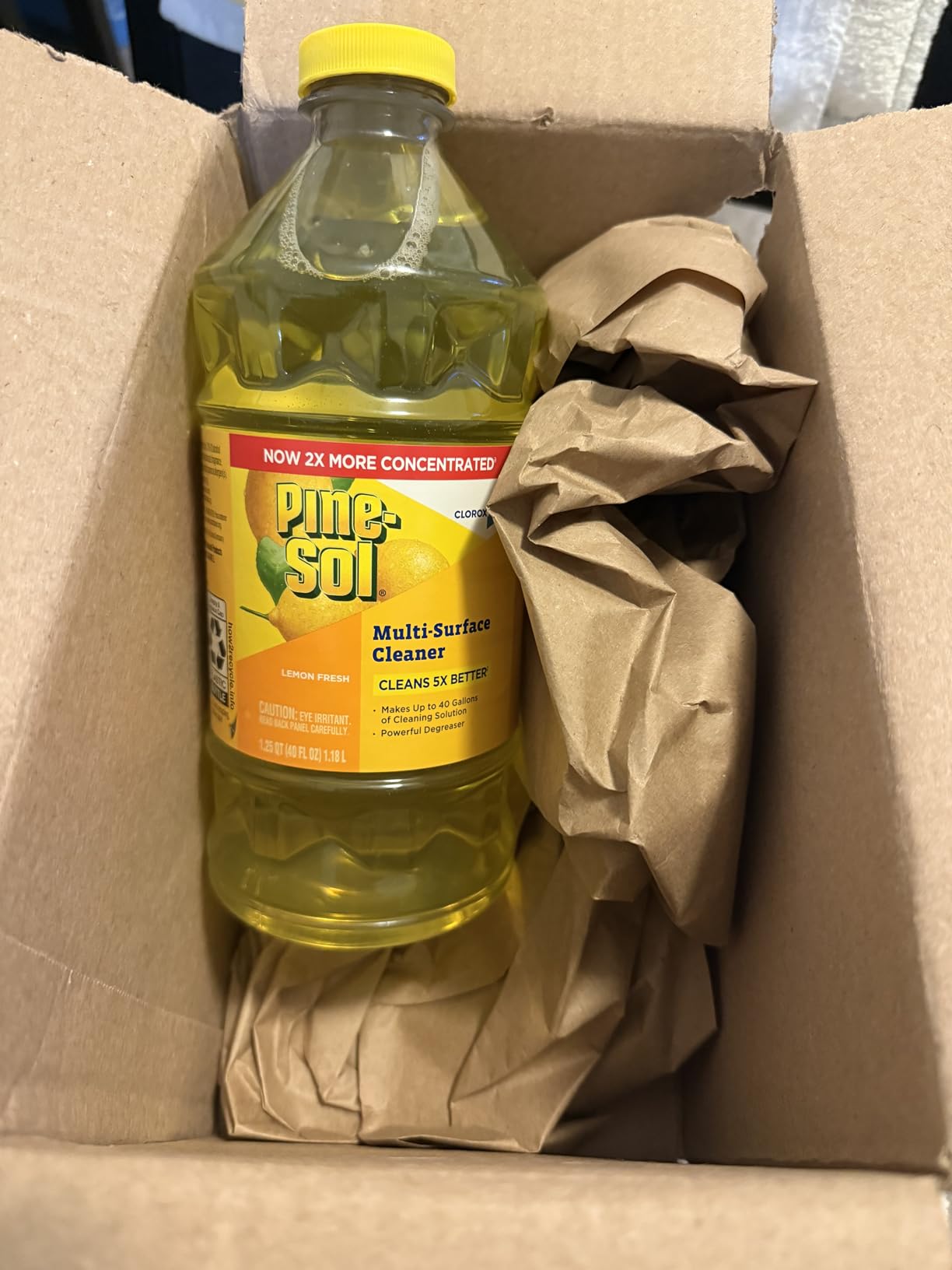 CloroxPro Pine-Sol Multi-Surface Cleaner, All Purpose Cleaner, Lemon Fresh, 40 Fluid Ounces customer photo 2