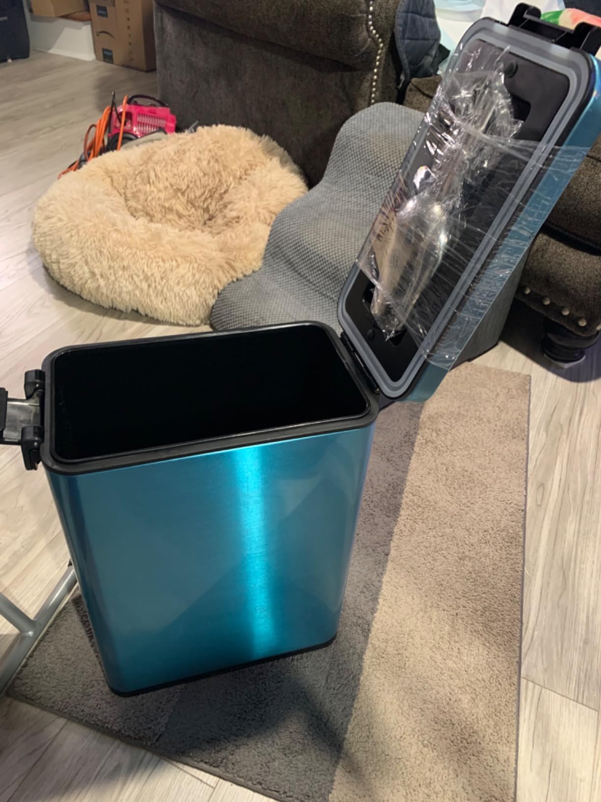 Courpal Stainless Steel Dog Food Storage Container - 20 LB / 15 LB Dry Pet Food Container with Lids Airtight customer photo 1