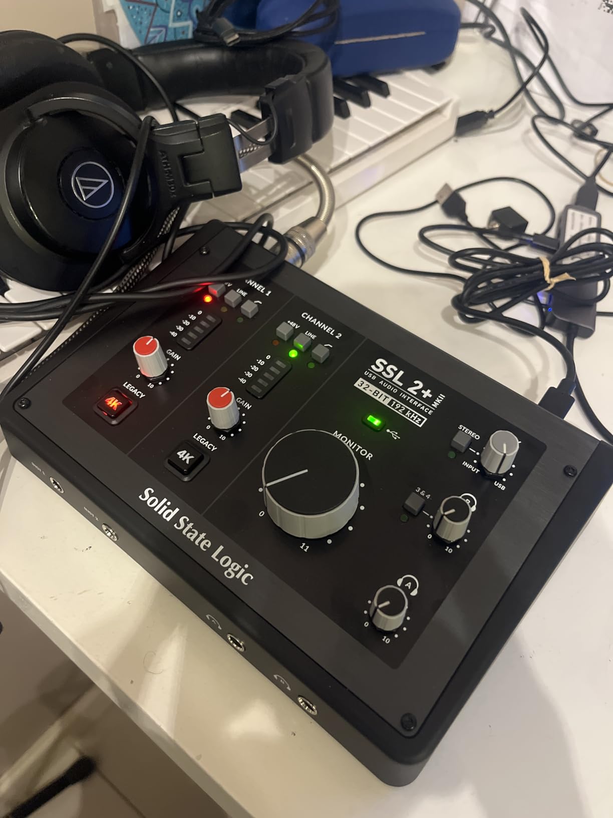Solid State Logic SSL 2 Plus MKII USB Audio Interface with Dual Headphones, Four Balanced Outputs, and Class-Leading Mic Preamps customer photo 2