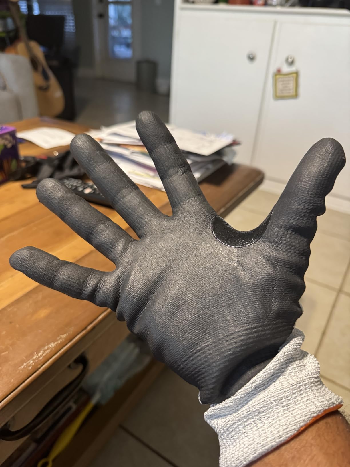 High Level Cut Resistant Work Gloves for High Risk Work, ANSI A7 Cutting Gloves with Reinforced Thumb, Used for WoodWorking, Construction, Non Slip, Durable, Breathable & Cool, L, 1 pair, PR3727 customer photo 2