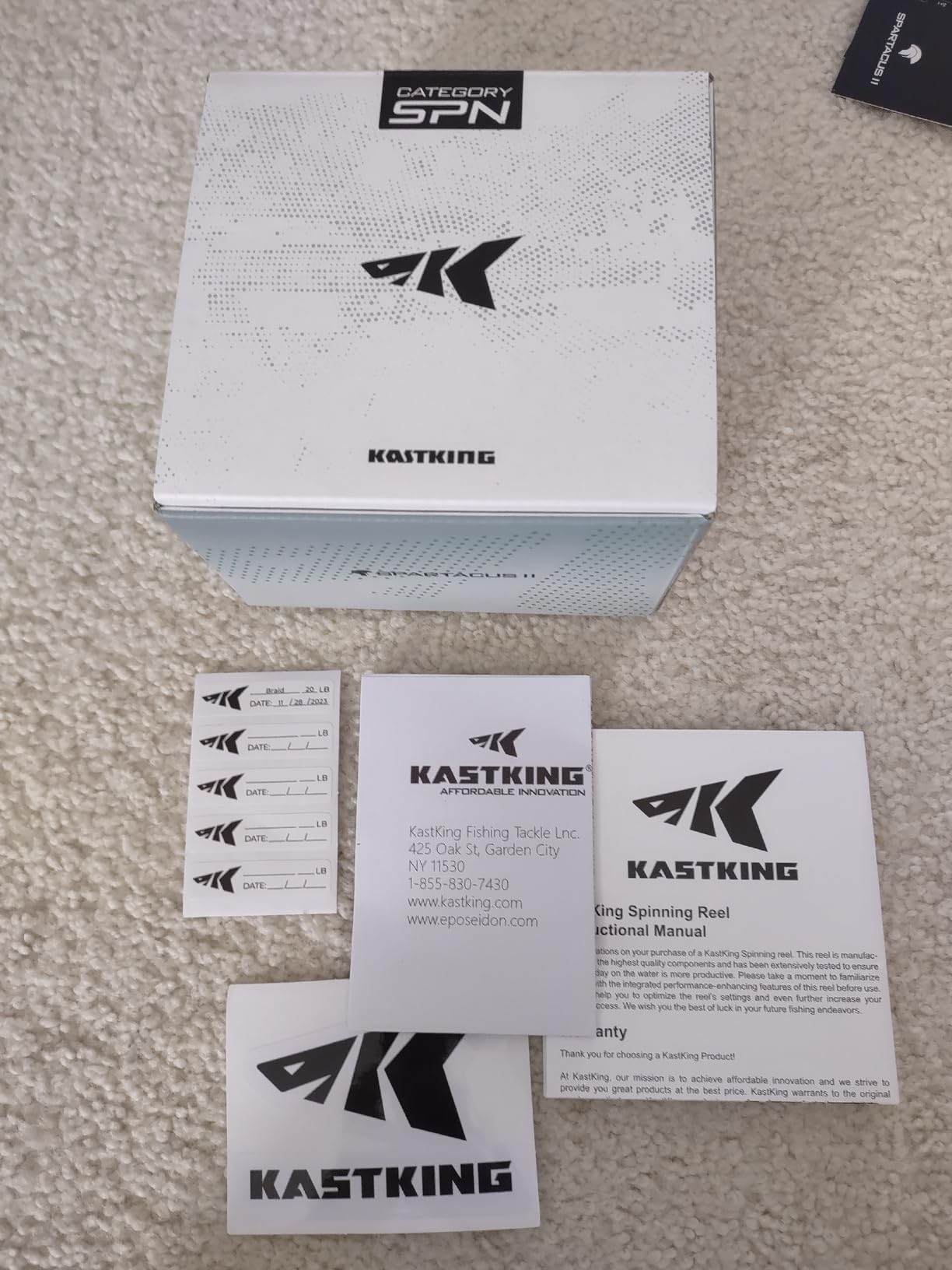 KastKing Spartacus II Twin-Tip Fishing Rod and Reel Combo, Spinning & Casting Combo, Fishing Poles and Reels Combo, KastFlex IM6 Graphite Blanks, 2-Piece Rods with Extra Tip customer photo 2