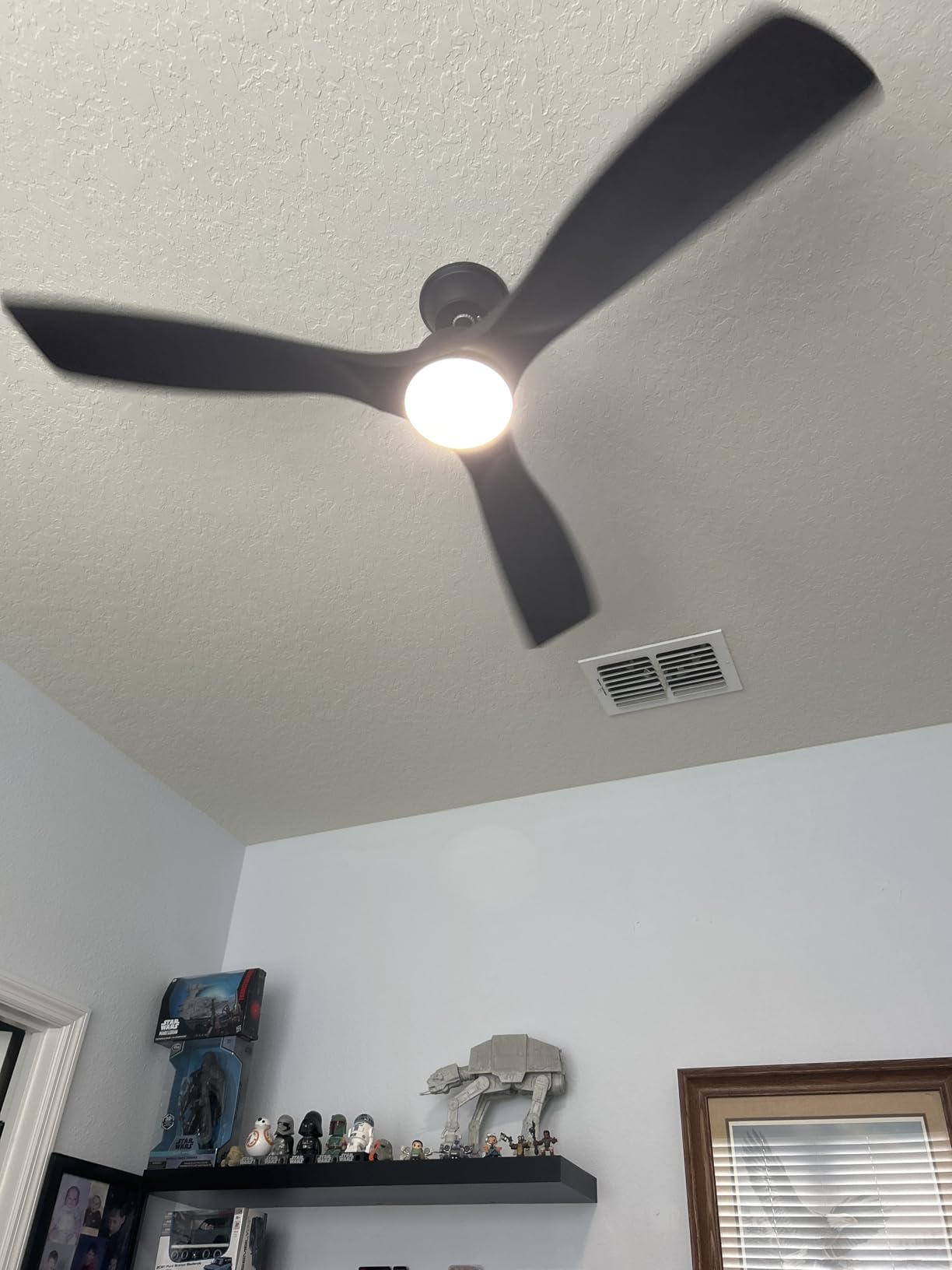 Depuley 52-Inch Ceiling Fan with Light: Black 3 Blade Outdoor Fans for Patios - Dimmable Indoor Fan with Remote Control, Ultra Quiet DC Motor Reversible 6 Speed Timer customer photo 2