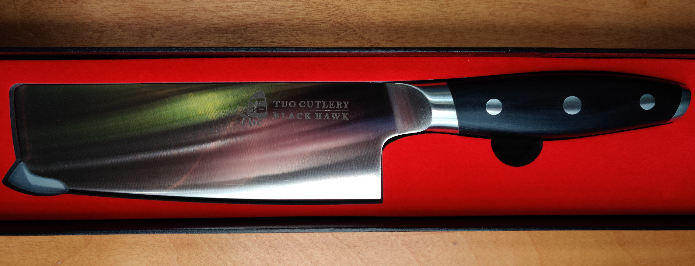 TUO Fillet Knife, 7 Inch Professional Fish Boning Knife for Trimming Meat & Poultry, Flexible Blade, High Carbon German Steel, Full Tang Handle - Black Hawk Series customer photo 2