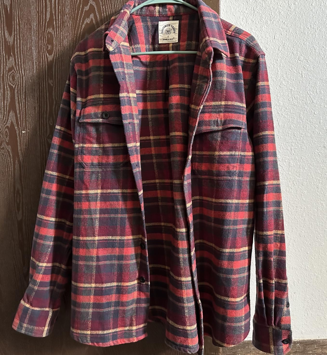 13oz Ultra Heavyweight Flannel Shirt for Men Long Sleeve Mens Plaid Button Down Shirts Vintage 100% Cotton customer photo 2