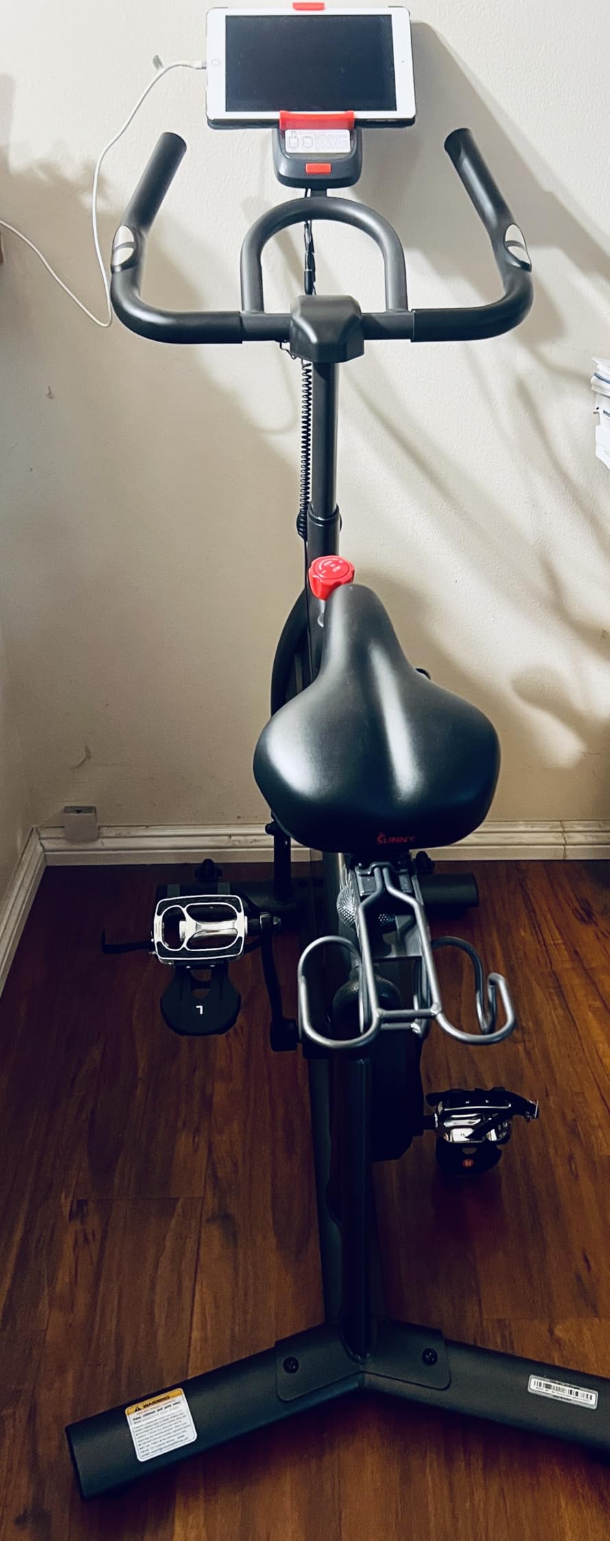 Sunny Health & Fitness Smart Magnetic Indoor Cycling Bike, Free SunnyFit Training App customer photo 1