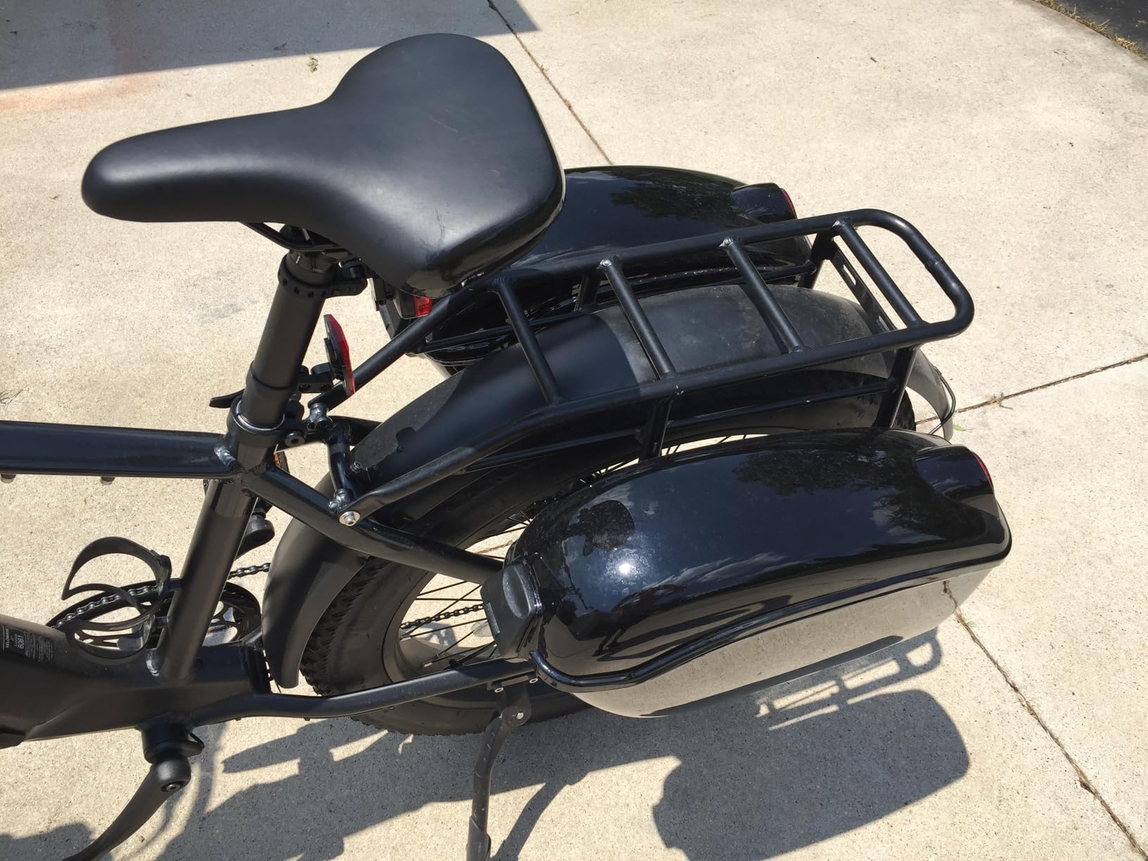 ECOTRIC Large 60L Motorcycle Hard Saddle Bags W/brackets Compatible With Harley Davidson Dyna Softail Sportster Honda Suzuki Kawasaki Yamaha Cruiser Shadow Vulcan Universal Saddlebags Luggage Trunk customer photo 2