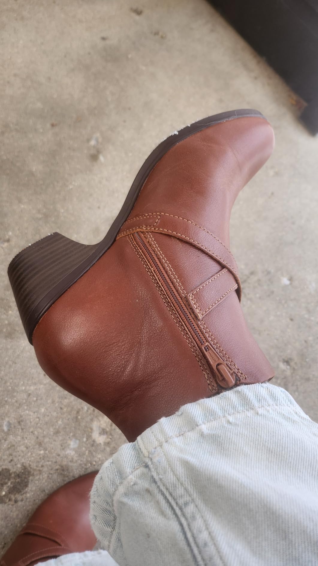 Clarks Women's Emily2 Henley Leather Ankle Zip Bootie customer photo 1