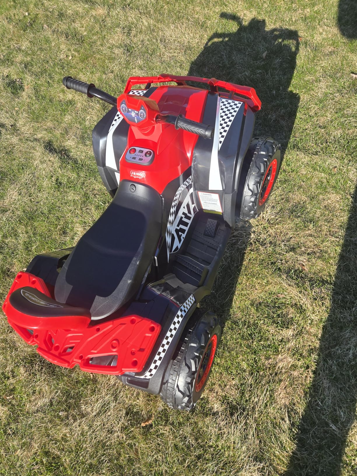 ELEMARA 24V 2 Seater Ride on ATV for Big Kids, Kids 4 Wheeler Battery Operated Toy, 5mph Max Speed, Electric Vvehicle, LED Headlights, Music, ATV for Kid Electric Quad for Boys & Girls, Light Green customer photo 2