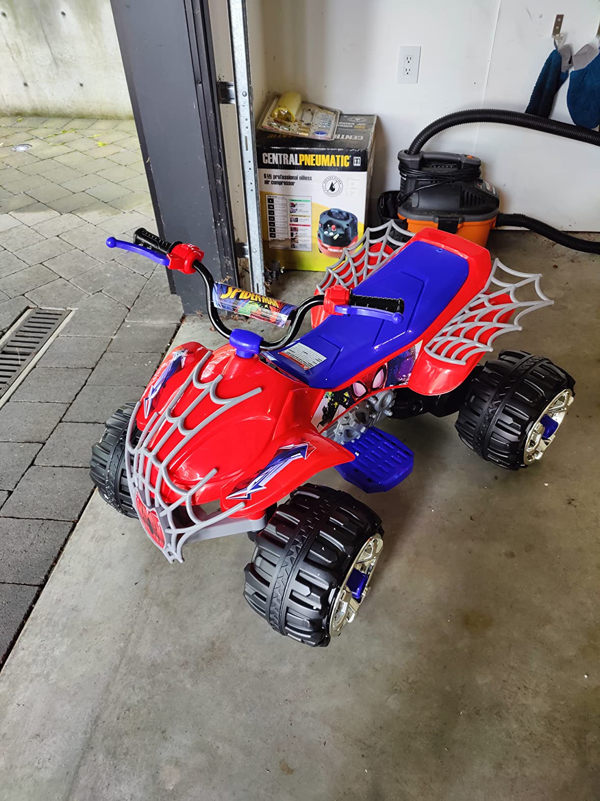 Kid Trax 12V Electric ATV - Boys and Girls Ride On Toys, Indoor/Outdoor Quad Four Wheelers, ATV Ride On, Kids' Electric Vehicle, ATV Car Vehicle w/Led Headlight, Max Weight 77 lb, Ages 3-8, Blue customer photo 2
