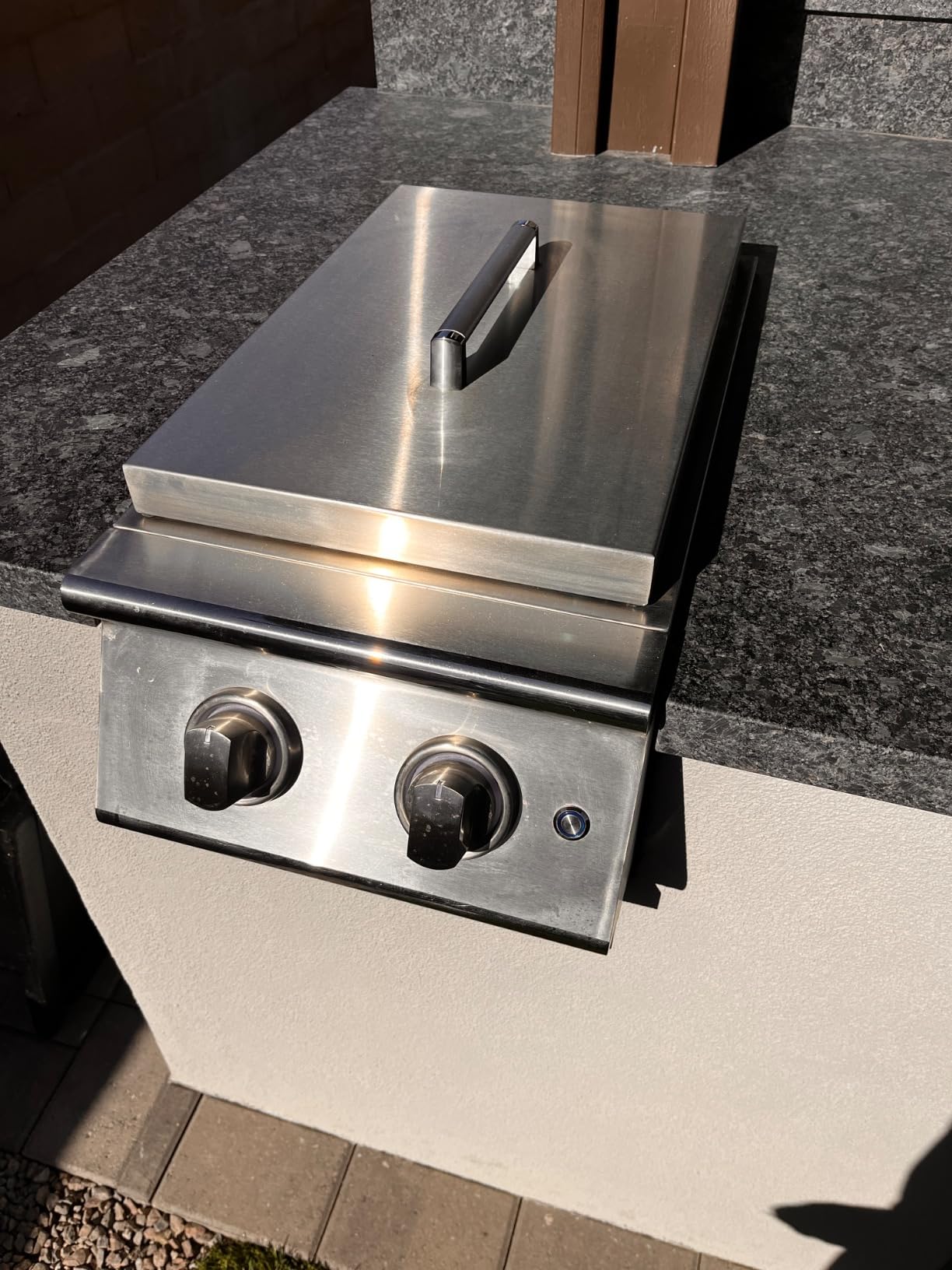Livory 26 Inch BBQ Head Griddle Grill Combo for Outdoor Kitchen, Natural Gas Built-in Grills for Barbecue Island, 3-Burner, 3 * 14,000 BTU, Premium 304 Stainless Steel, Convertible to Liquid Propane customer photo 1