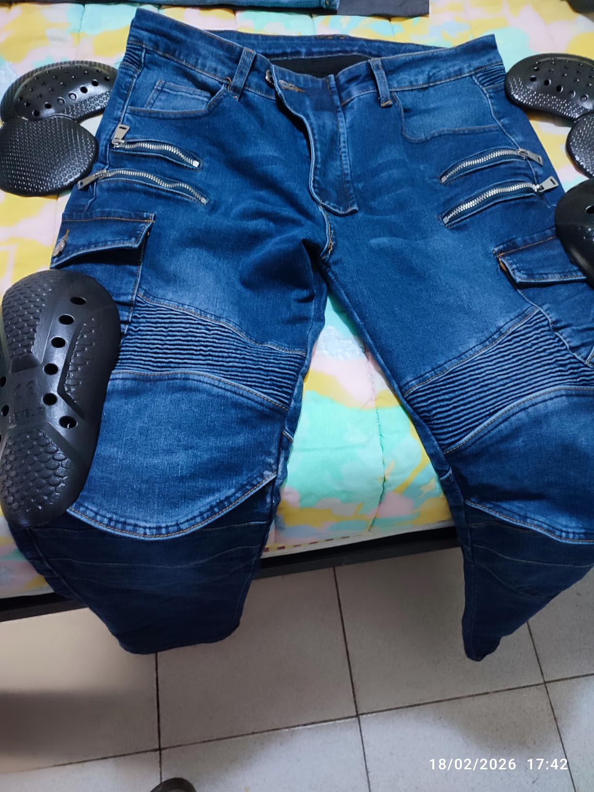 Motorcycle Riding Pants for Men with Armor, Motorcycle Pants Mens - Motorcycle Jeans for Men customer photo 2