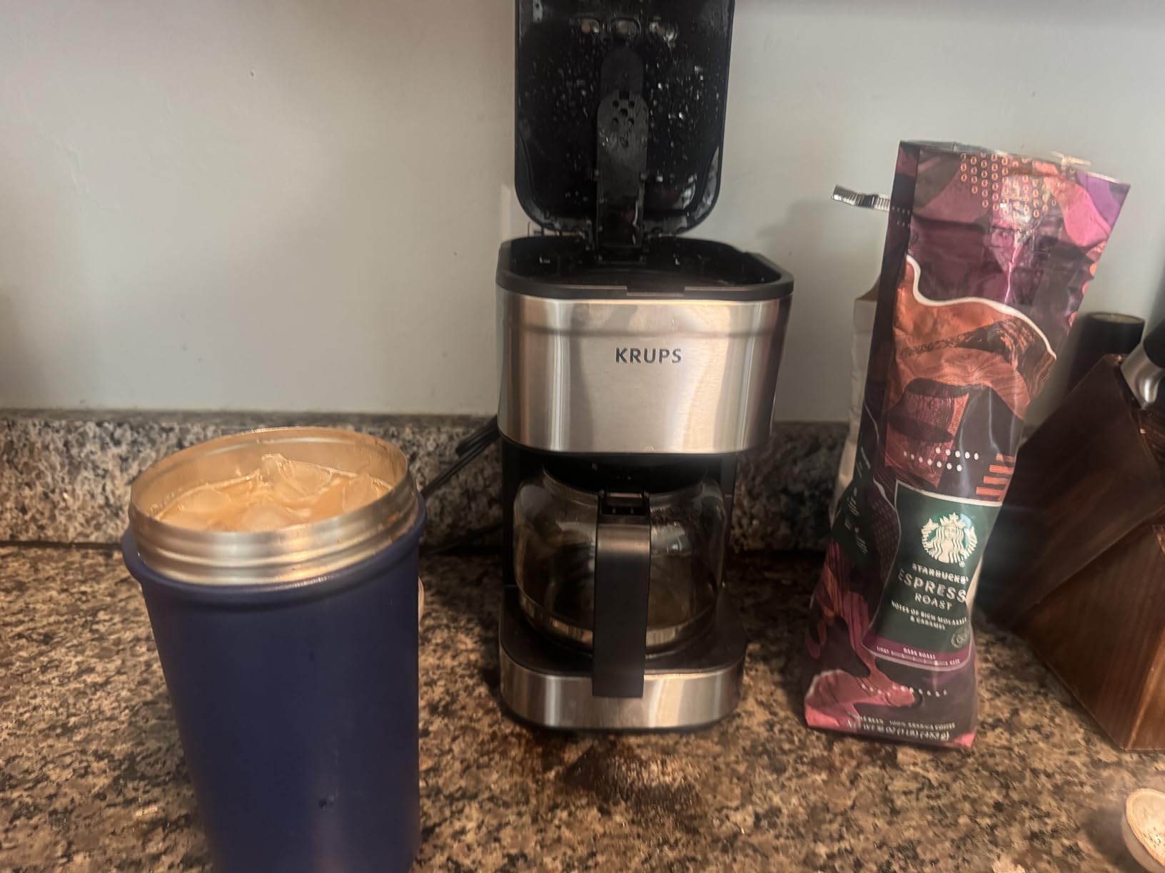 KRUPS Essential Brewer 8 Cup Drip Coffee Maker Machine, SCA-Certified, Blooming Technology, Barista-Quality, Pour Over Coffee Machine, Easy to Clean, Stainless Steel Design, Silver customer photo 1