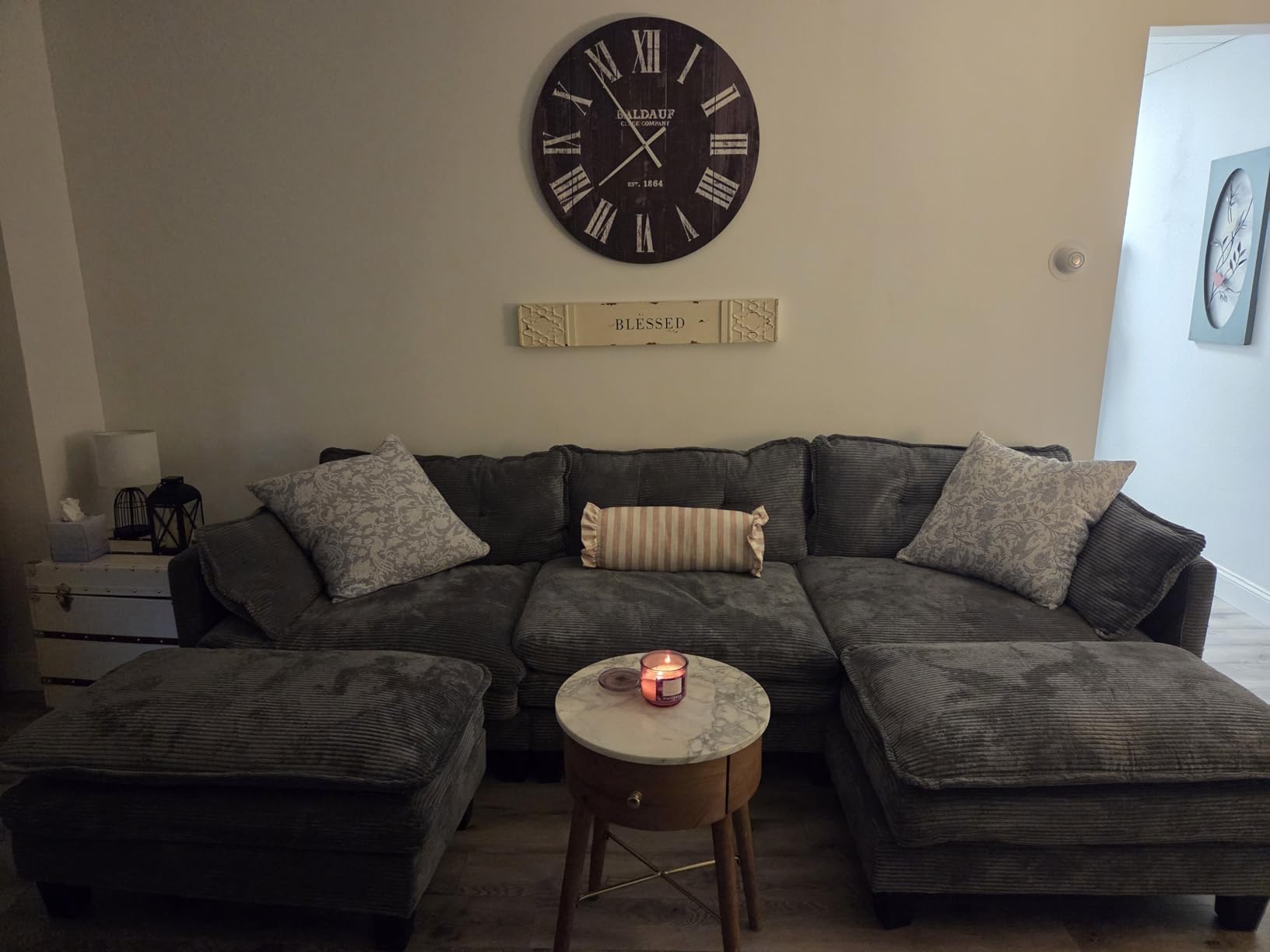 Amsleekey Modular Sectional Sofa, 111.5