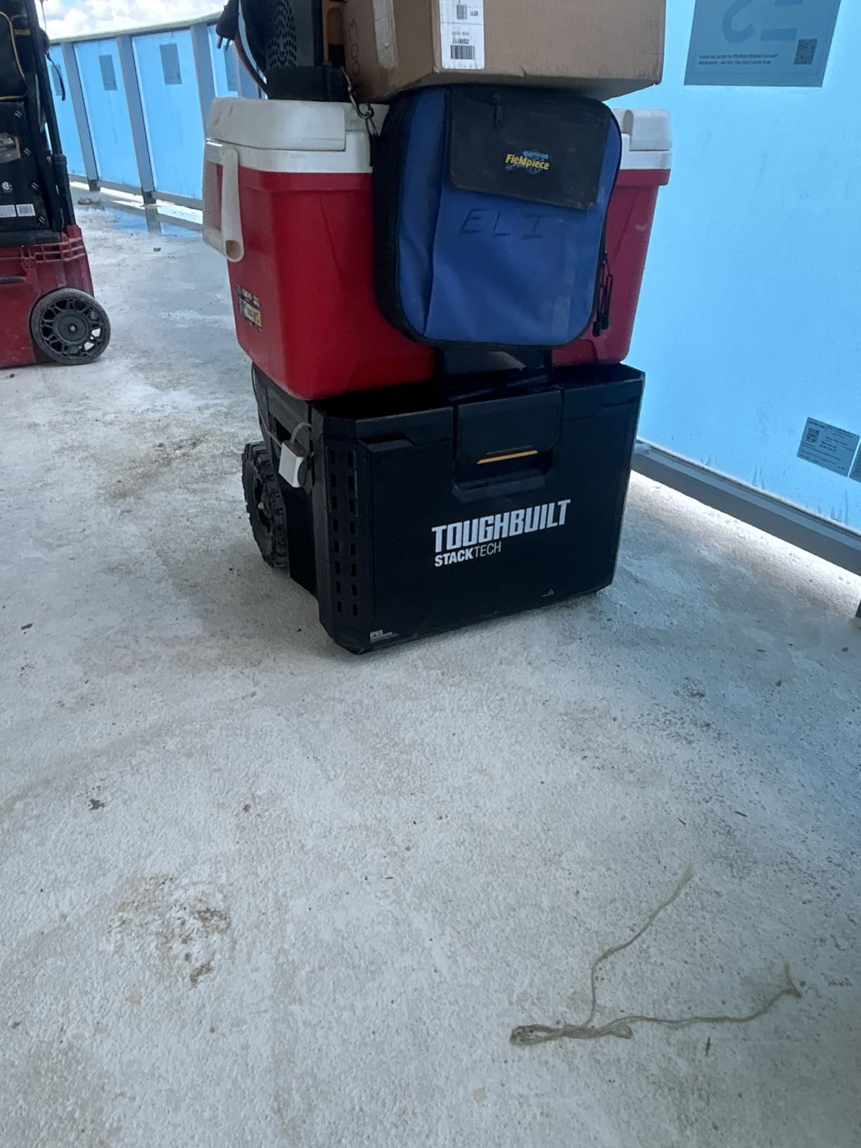 ToughBuilt StackTech Rolling Tool Box, Heavy-Duty Portable Tools Organizer, 250 lb Capacity - Stackable and Waterproof Toolbox Storage System with Lockable Lid and 9-Inch All-Terrain Wheels customer photo 2