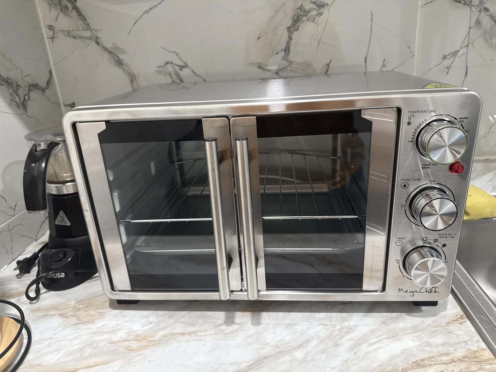 MegaChef 26.4 Quart French Door Multi-Function Stainless Steel Electric Toaster Oven customer photo 1