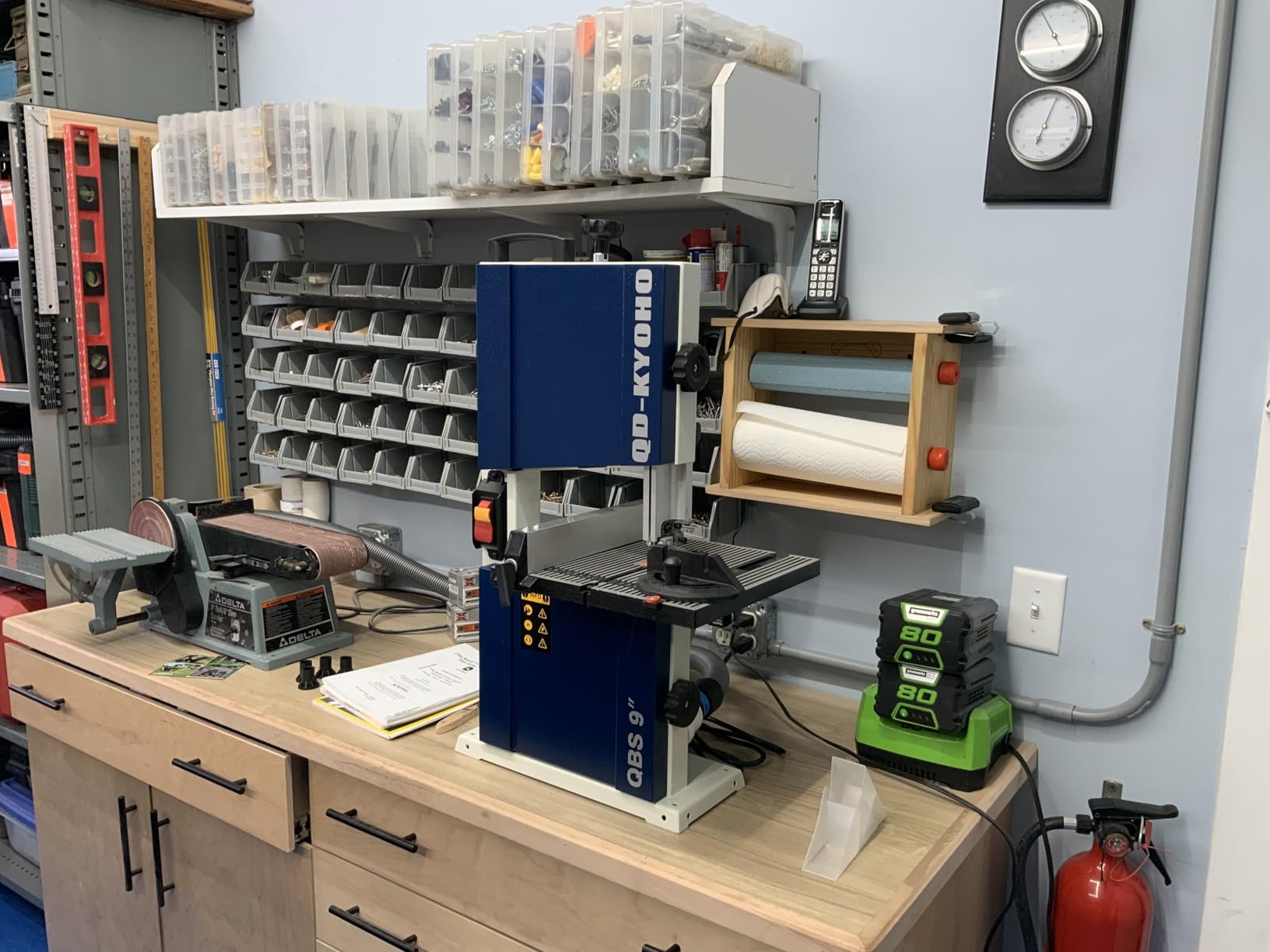 Band Saw, 14 Inch Bandsaw for Woodworking, 1445 & 2950 FPM Dual-Speed Bandsaw, 2 HP, 120V 14-Amp Motor, Solid Cast Iron Table, Overload Protection customer photo 1