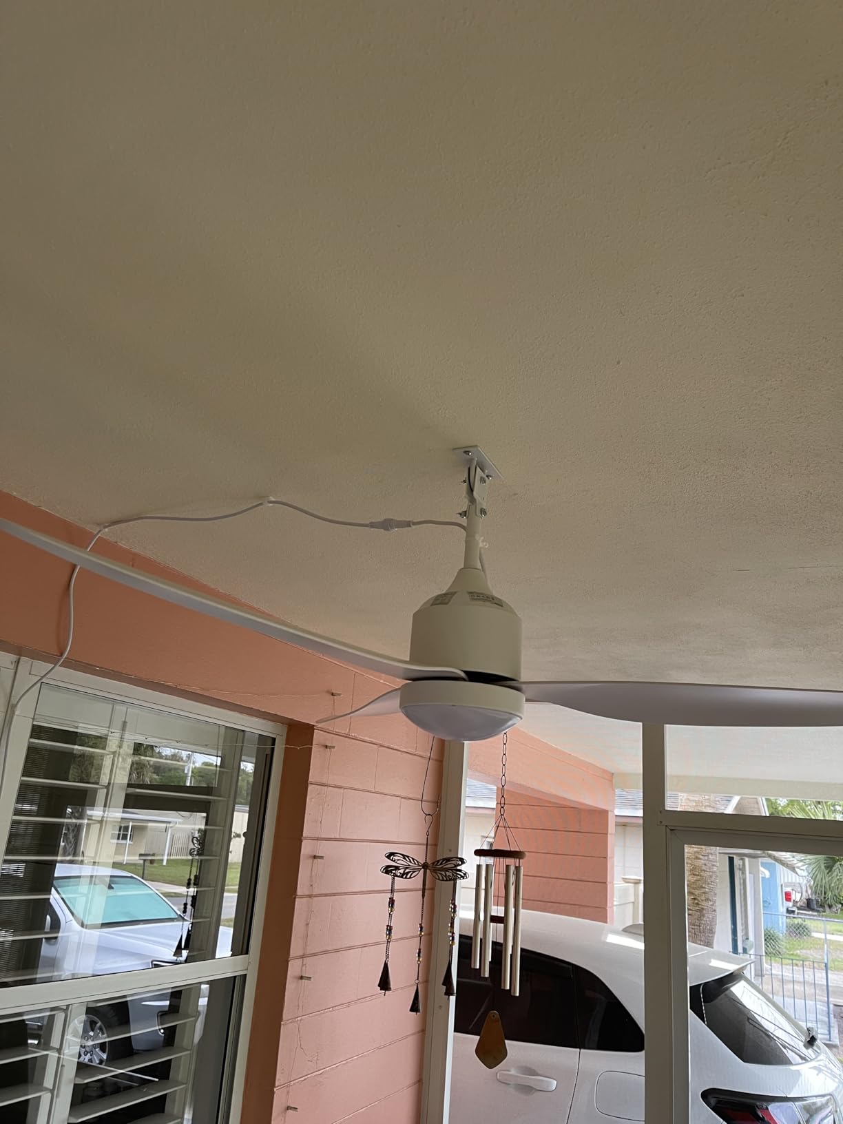 Depuley Outdoor Ceiling Fan with Light: 42 Inch Black Waterproof Gazebo Fans with Lights Outdoor Hanging - Plug in Remote App Control for Patios Indoor Farmhouse Porch customer photo 1