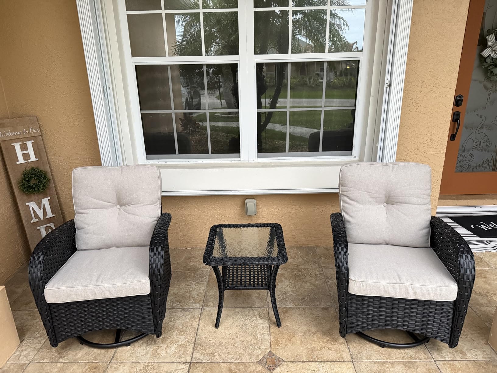 Belord 7 Piece Wicker Patio Furniture Set with 30