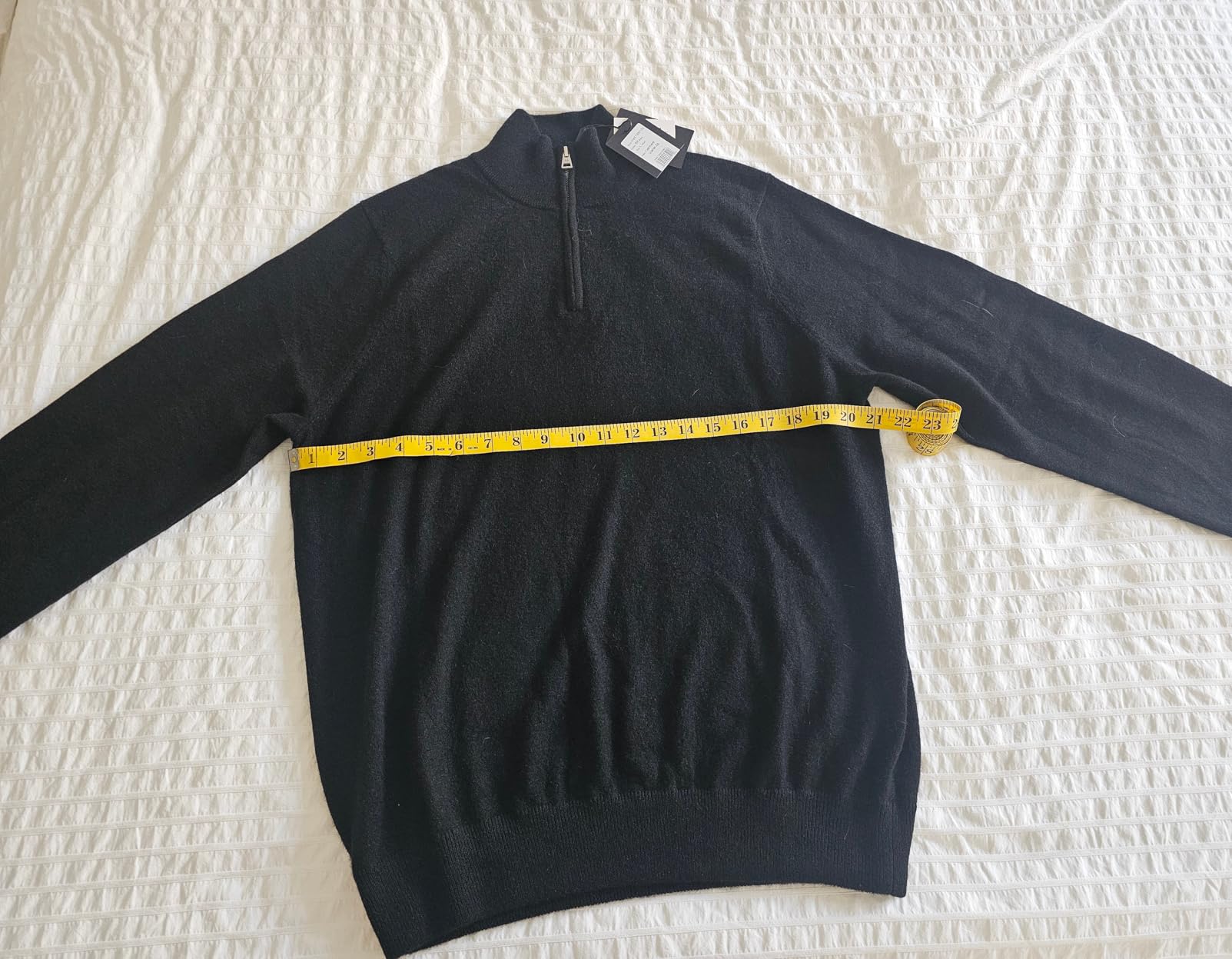NAADAM Men's Signature Cashmere Quarter Zip customer photo 1
