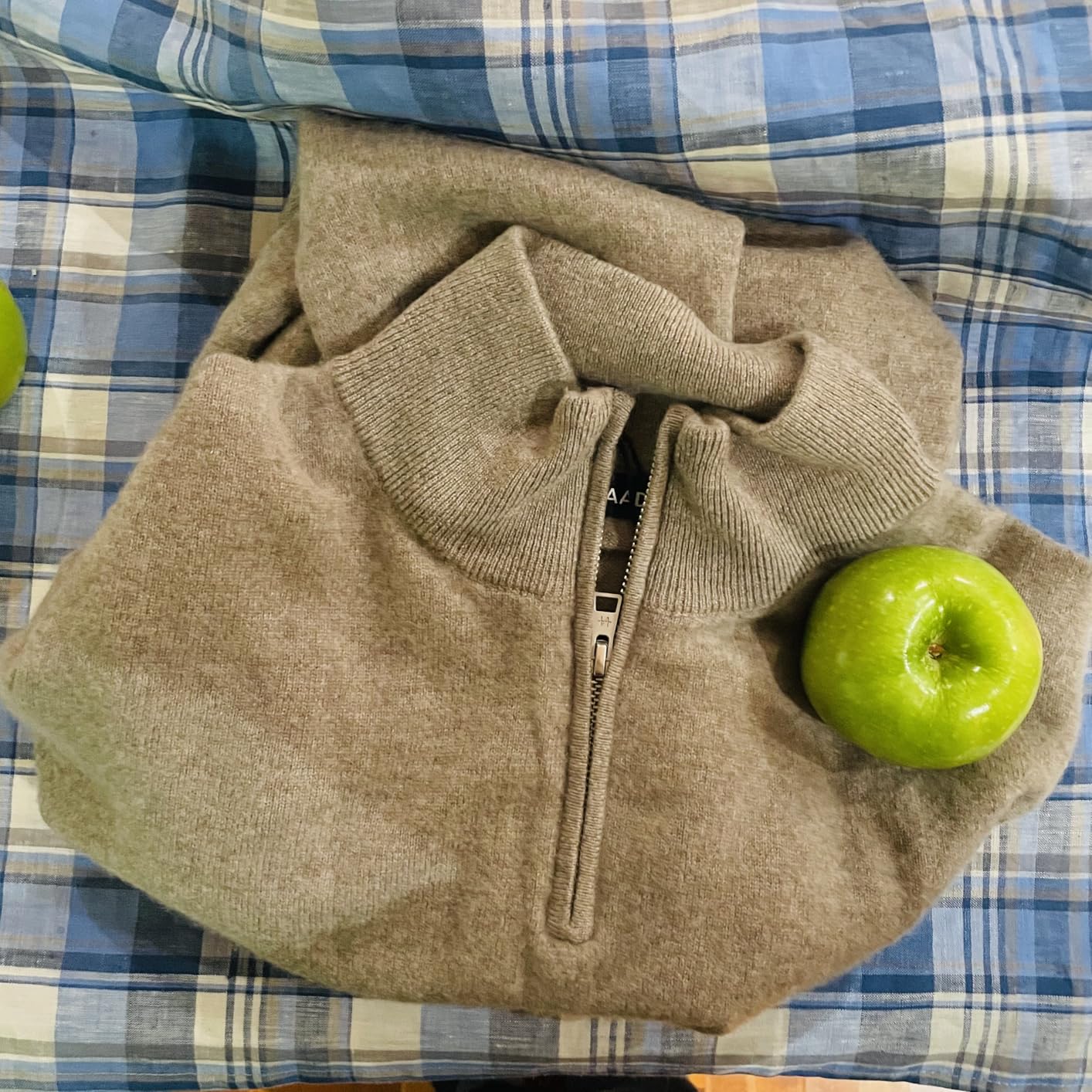 NAADAM Men's Signature Cashmere Quarter Zip customer photo 2