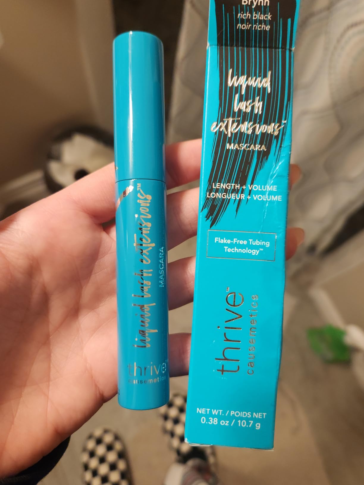 Thrive Causemetics Liquid Lash Extensions Mascara, Tubing Thrive Mascara Lengthening, Volumizing & Curling, Smudge Proof, Washable customer photo 2