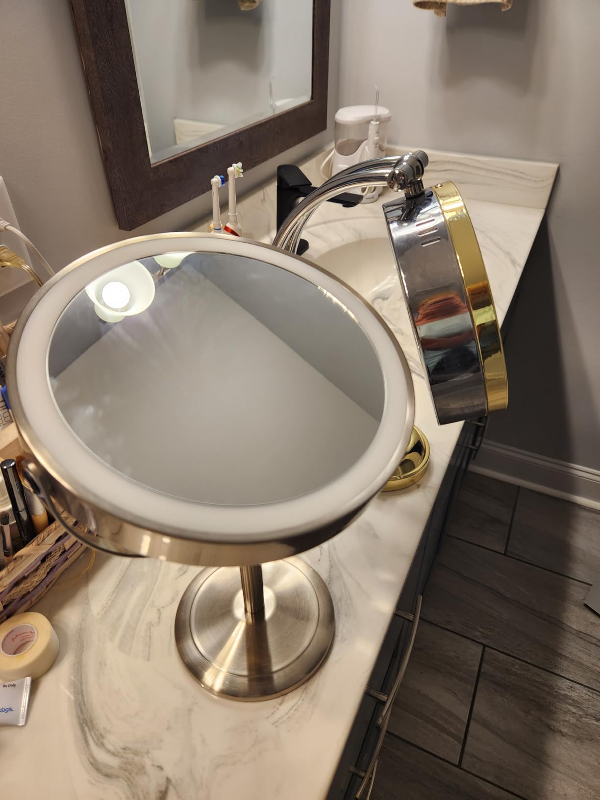 VESAUR 2026 Upgraded 20X Lighted Makeup Mirror with Magnification, 9