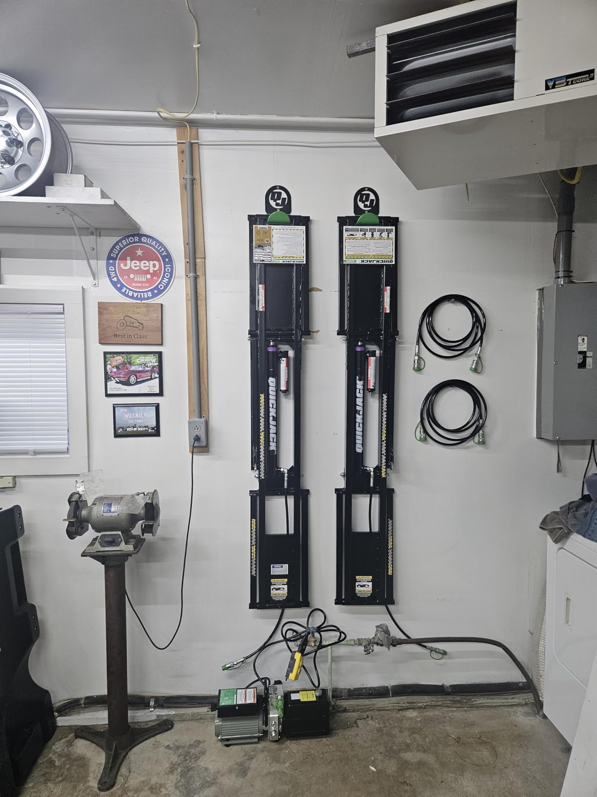 QuickJack Bundle - 6000TL Portable Car Lift, Wall Hangers & Pinch-Weld Blocks, ALI Certified, 6,000-lbs. Capacity, 110V Power Unit, Car Lift for Garage, Shop, & Mechanic customer photo 1