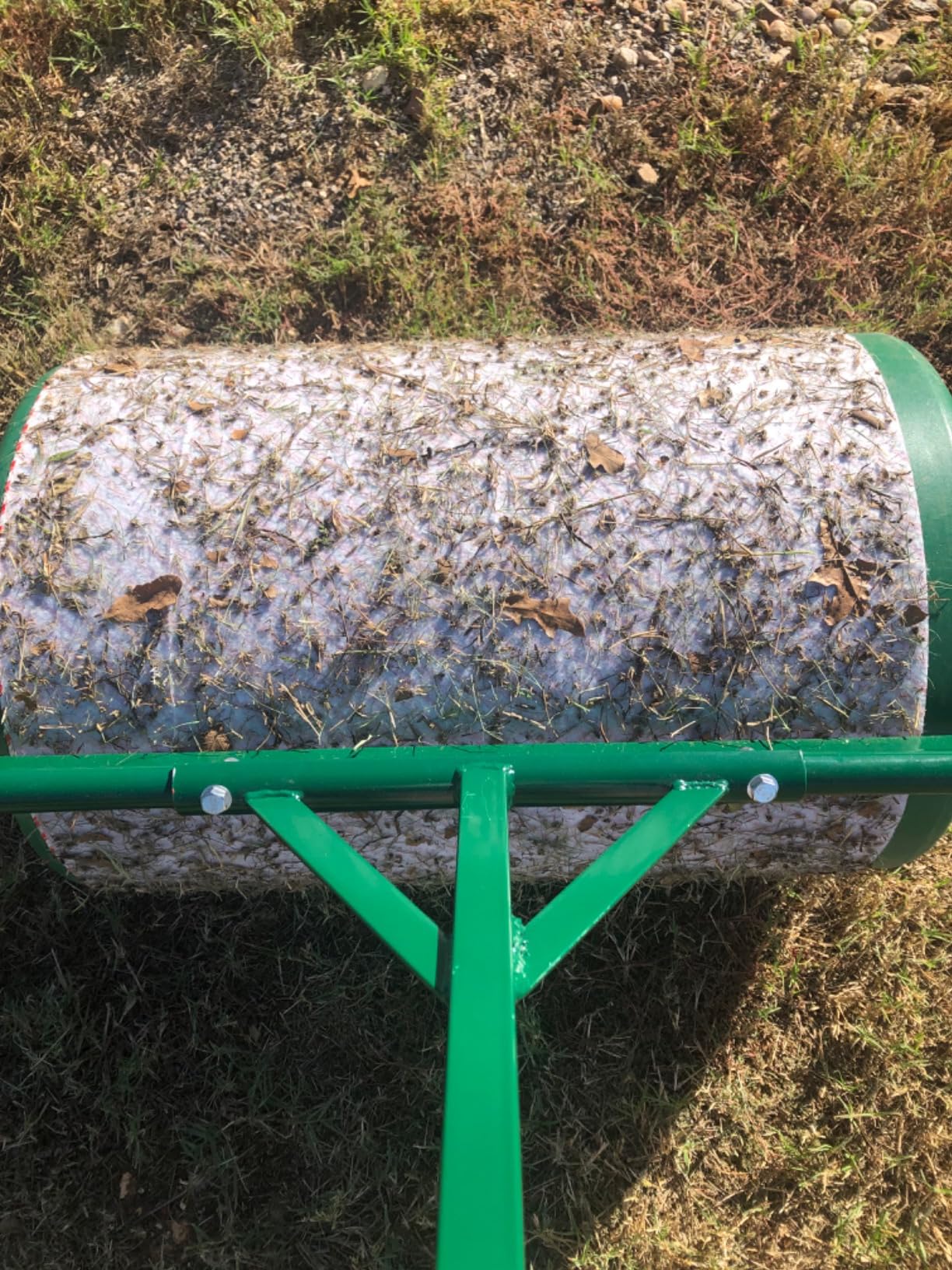 Landzie 36 Inch Poly Lawn Roller - 21.1 Gallon Heavy Duty Sod and Yard Roller for Boosting Seed to Soil Contact - Water Filled Barrel Presses in Grass Seed to Improve Germination - Lawn Flattener customer photo 1