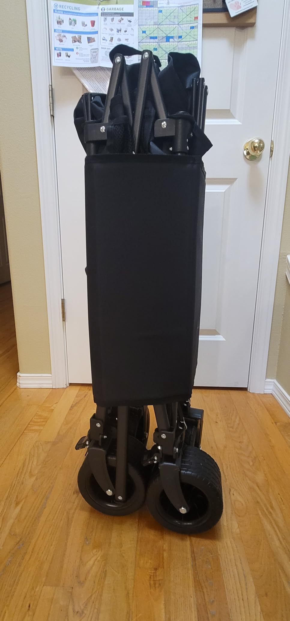 Double Decker Wagon Heavy Duty Collapsible, 600LBS 400L Capacity Foldable Utility Cart with Big Wheels customer photo 2