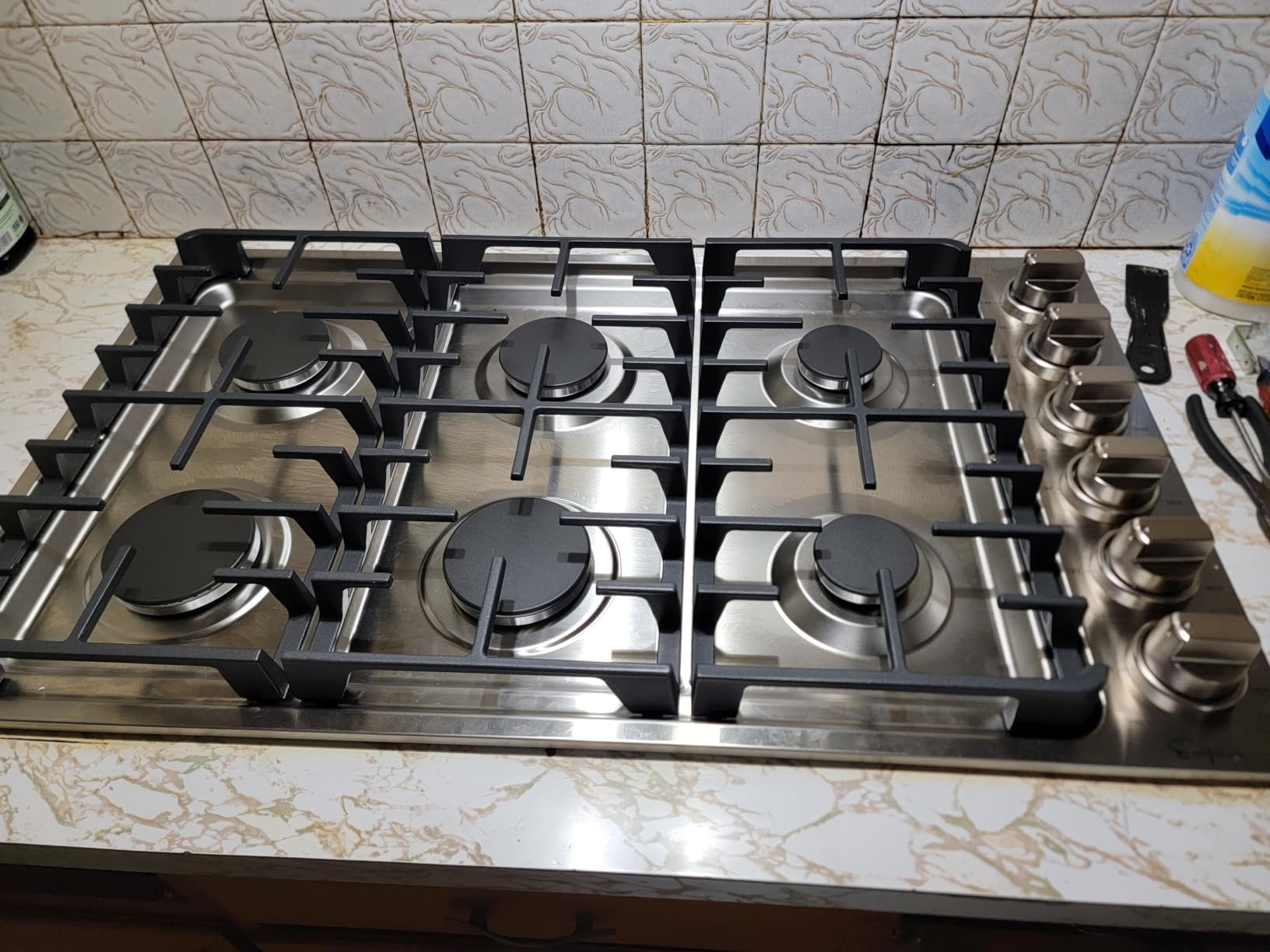 Empava 30 Inch Built-in Gas Cooktop with 5 Sealed SABAF Burners, Stainless Steel Surface, LPG/NG Convertible, Flame Failure Protection, Dishwasher Safe Grates customer photo 2