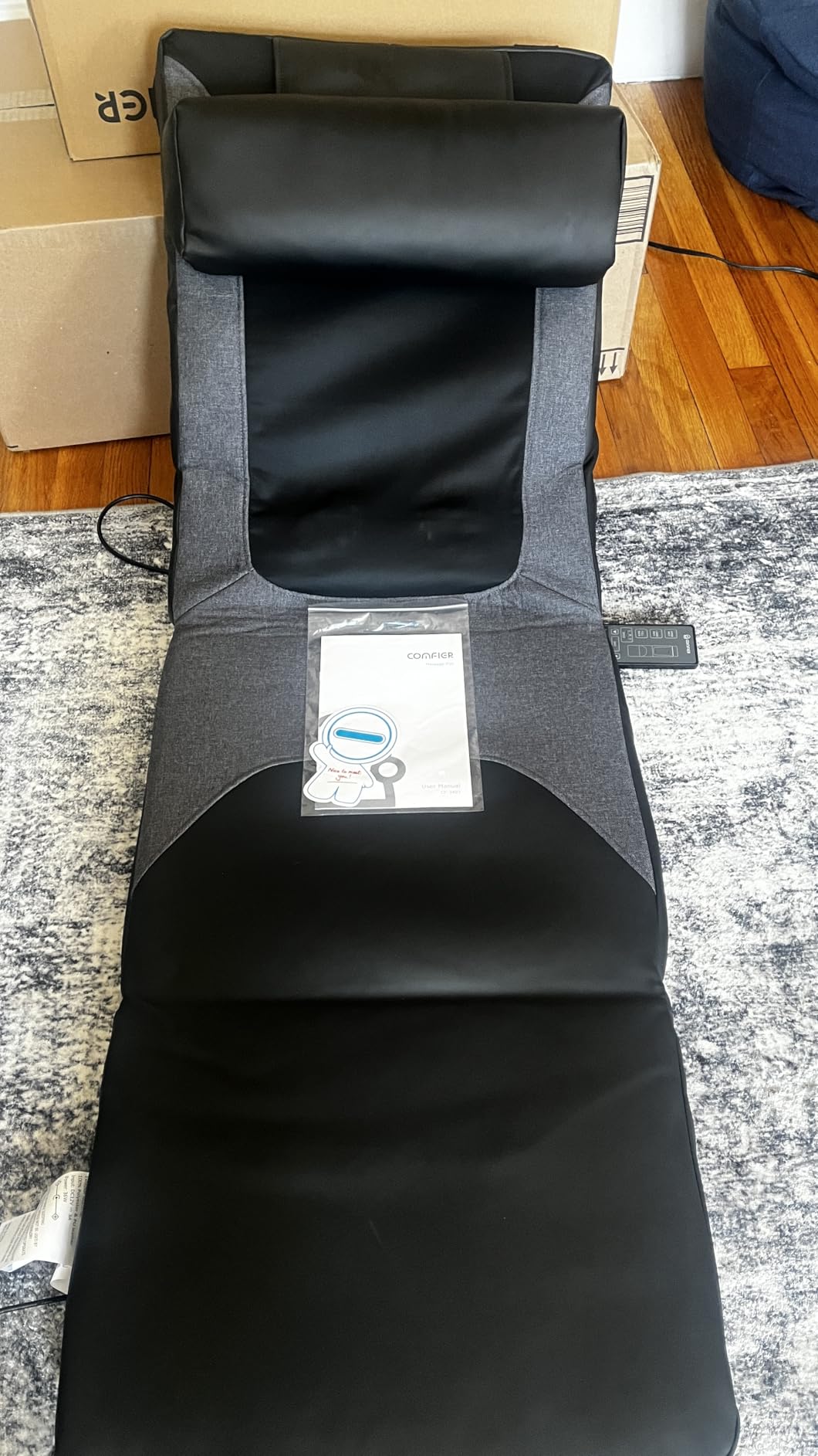 COMFIER FSA Full Body Massage Mat with Heat, HSA Eligible Shiatsu Back Massager for Pain Relief Deep Tissue Kneading & Vibration, Heating Chair Massage Pad for Recliner Sofa Bed customer photo 2