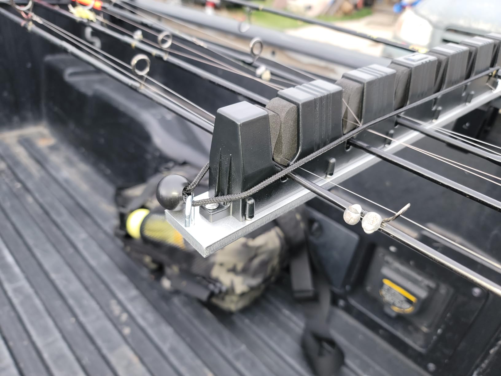 GADFISH Fishing Rod Holder for Truck Bed, Holds 6 Fishing Rods, Adjustable Fits Most Fishing Rods, 2 Mounting Options customer photo 1