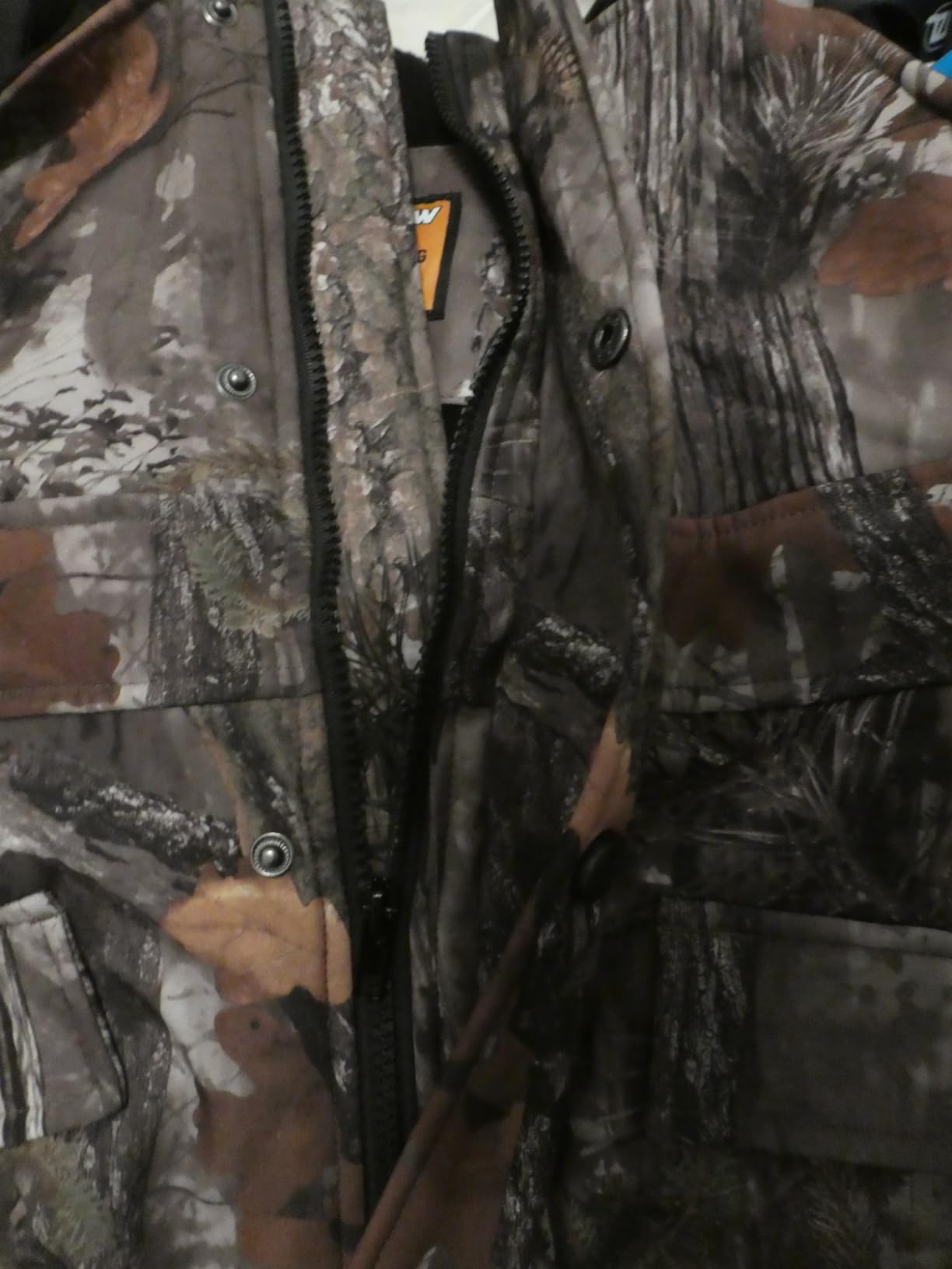 Insulated Hunting Bibs for Men, Silent Camo Overalls with Fleece Lining, Water-Resistant Camo Bibs Hunting Overalls customer photo 2
