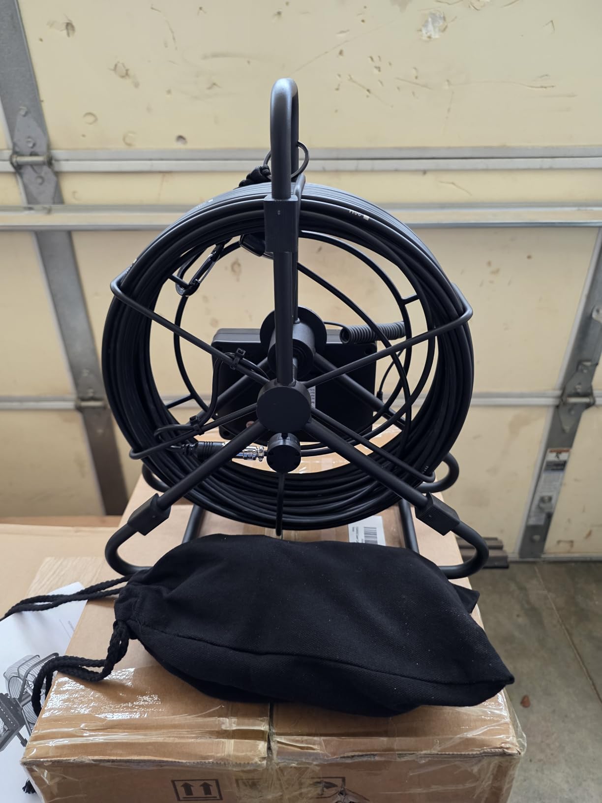 Sewer Camera 100ft Drain Pipe Camera Plumbing Snake 8500mAh Battery, 23mm HD, 12LEDs, DVR Recording, 32GB TF Card Included customer photo 2