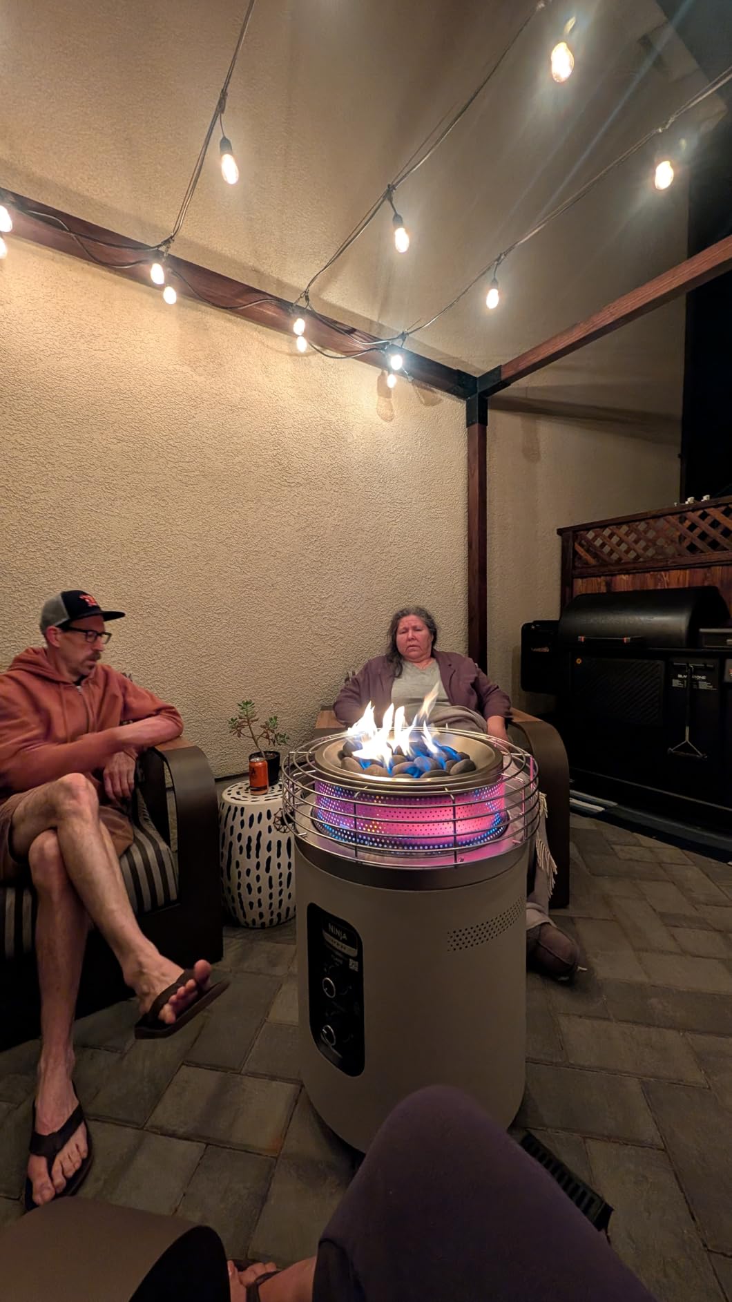 Ninja Fireside360 Outdoor Heater and Fire Pit | 3 Modes with Flame and Heat Settings | Portable Smokeless Propane Design for Patio Deck and Camping | 80,000 BTU | Black | OF101BK customer photo 2