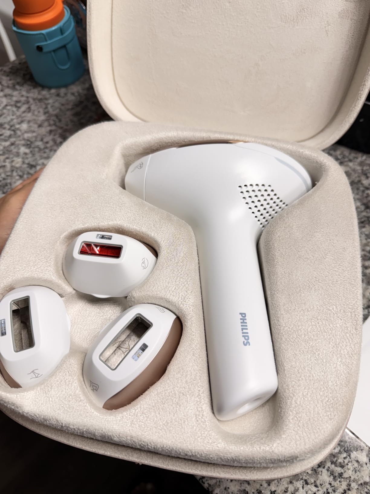 Philips Lumea 8000 Series IPL Hair Removal Device, Permanent Laser Hair Reduction for Women and Men, SenseIQ, 3 Attachments for Body, Face, Intimate, BRI937/03 customer photo 1