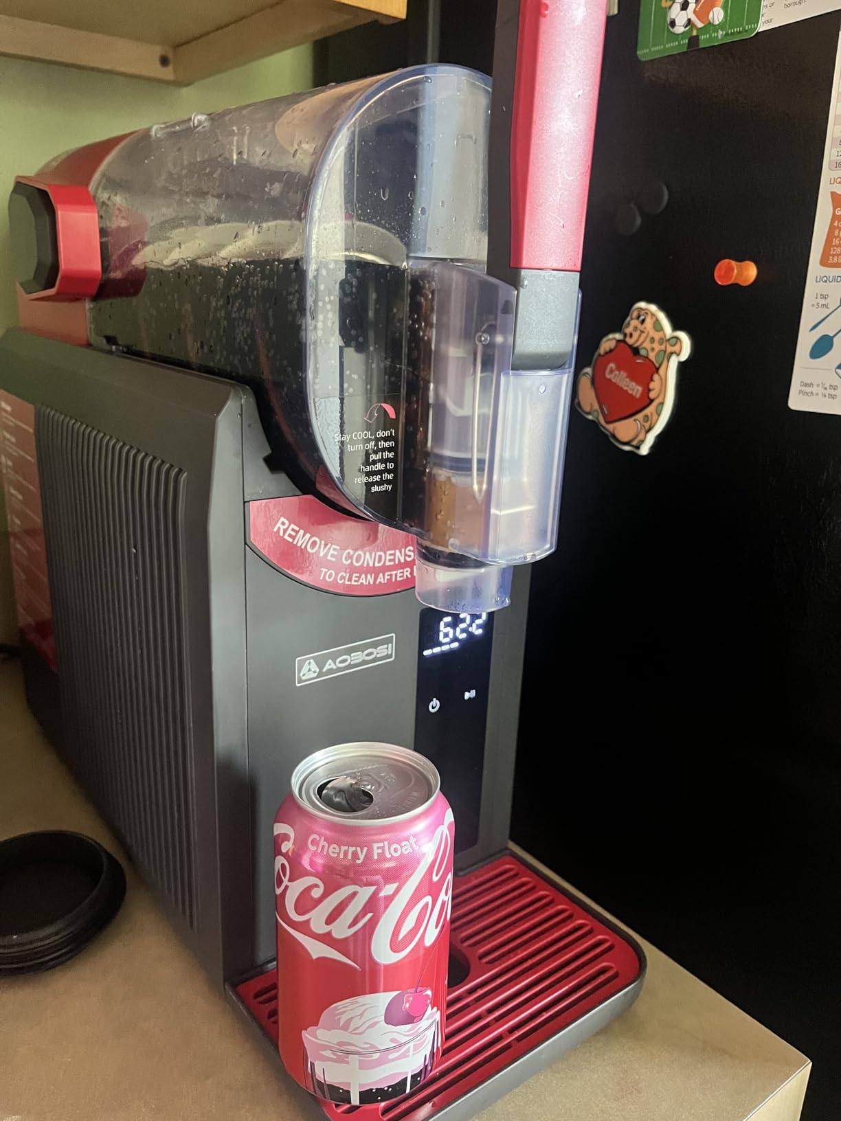 AAOBOSI Slushie Machine for Home, Frozen Drink Machine with Cookbook, Margarita Machine with 6 Presets Programs, No Ice Needed, Auto Cleaning, Slushy Maker for Frozen Margaritas, Cocktails, Frappes customer photo 2