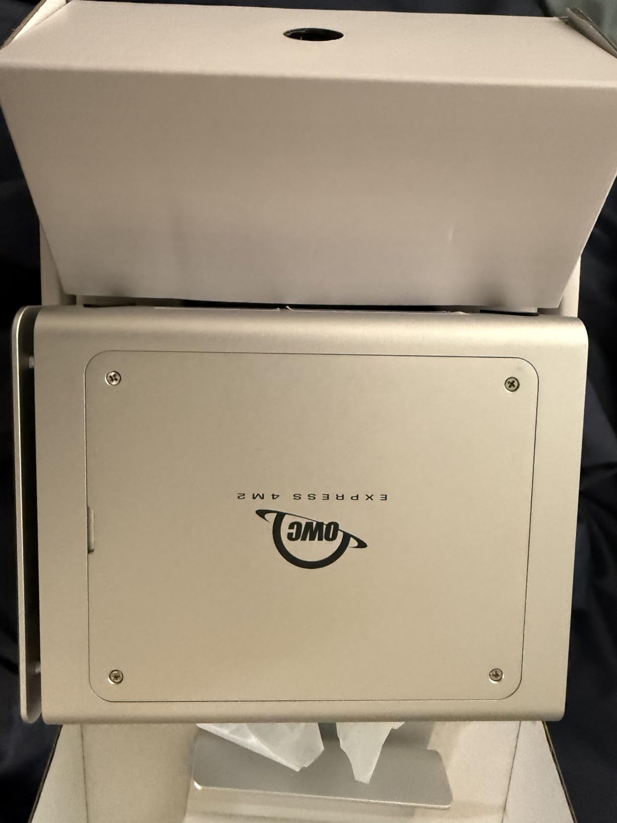 OWC Express 4M2 Four-Slot USB4 (40Gb/s) RAID Storage Enclosure for NVMe M.2 2230/2242/2280 SSDs (Enclosure Only) customer photo 1