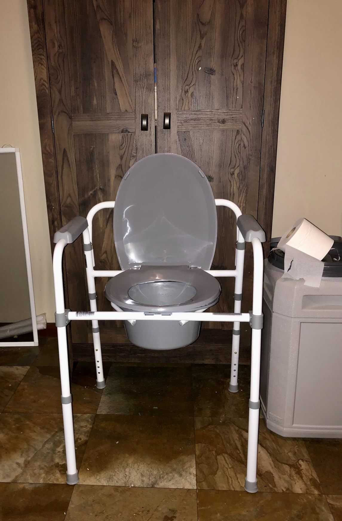 Dr. Dunley 3-in-1 Bedside Commode Chair with Elongated Seat customer photo 1