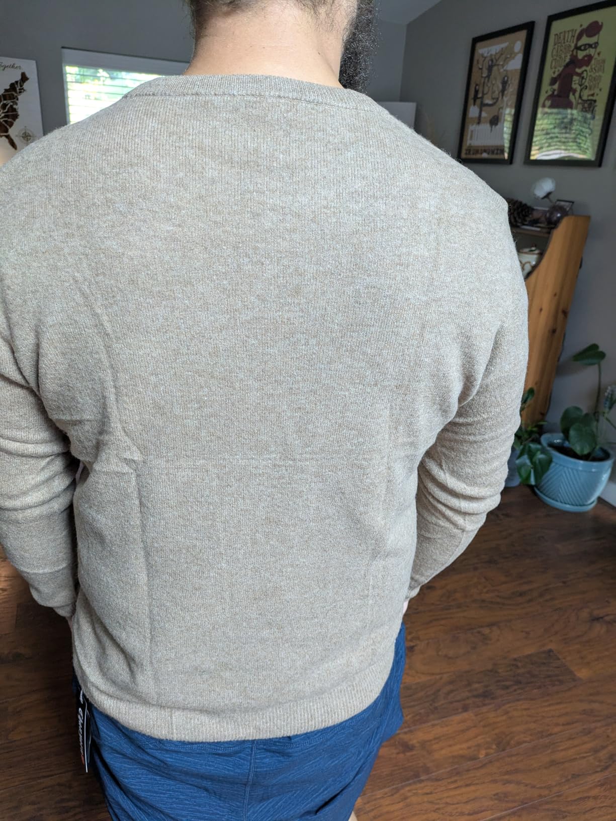 Men's 100% Merino Wool Sweater 2025 Fall Winter First-Line Ready to Wear Crew Neck Long Sleeve Seamless Knit Sweater customer photo 1
